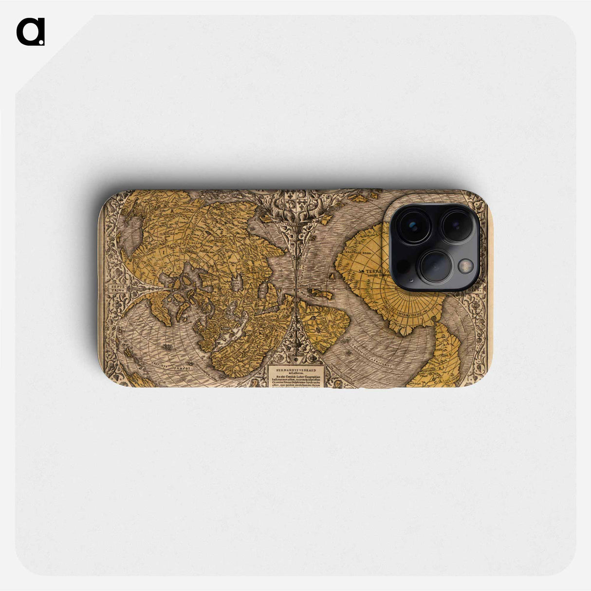 Noua, et integra uniuersi orbis descriptio - アンティーク地図 Phone Case.