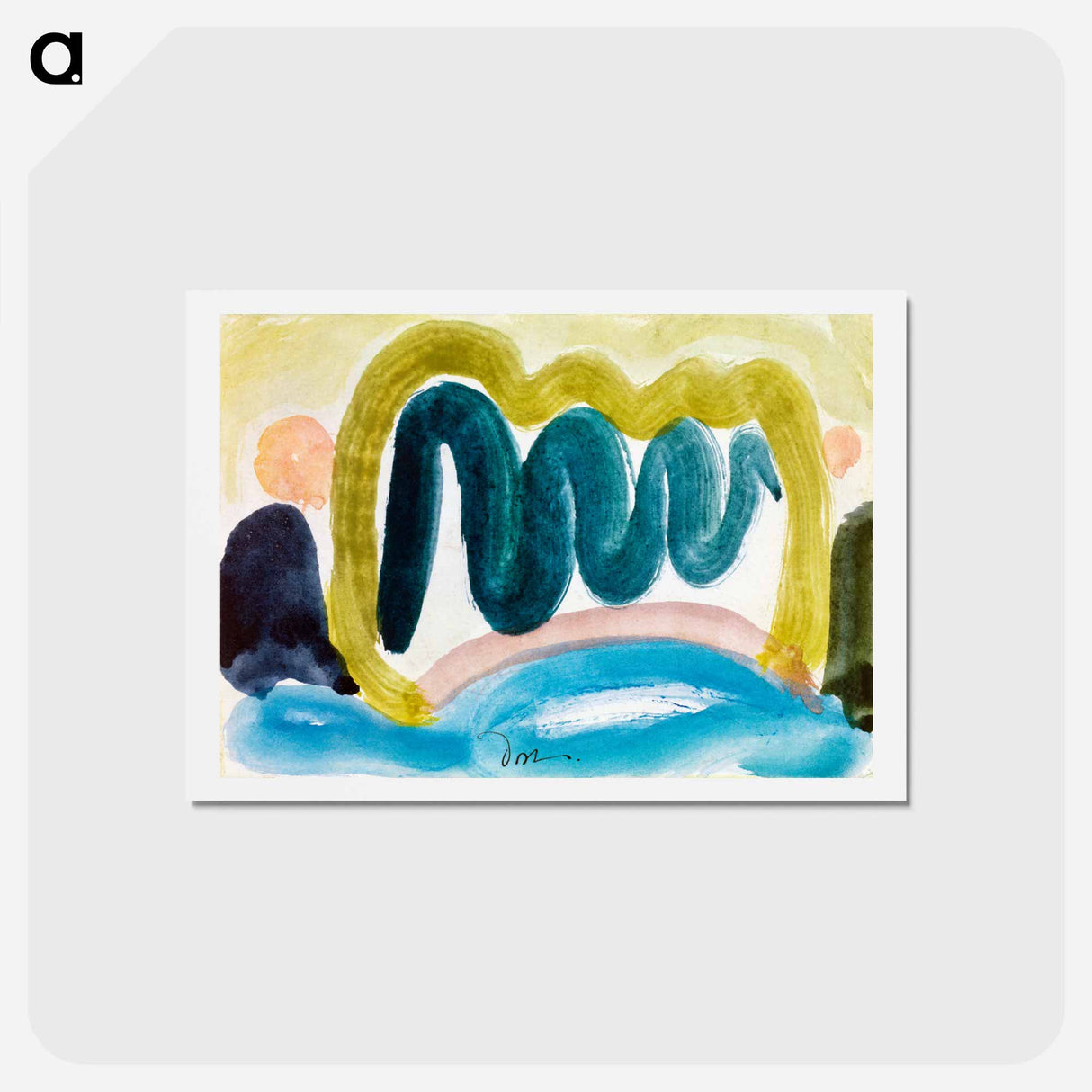 Pond in Sunlight - アーサー ダヴ Postcard.