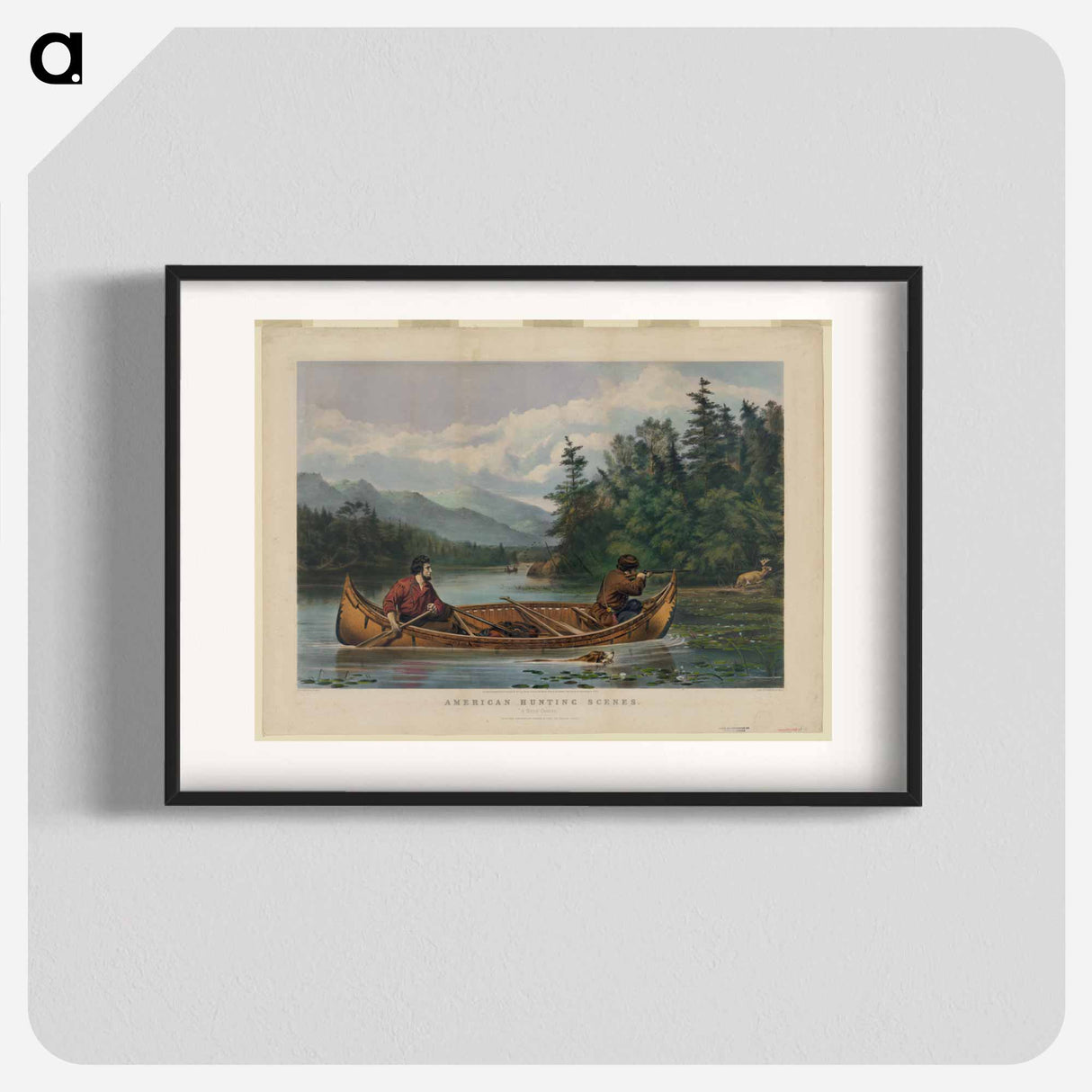 American hunting scenes: "a good chance" - アーサー フィッツウィリアム テイト Poster.