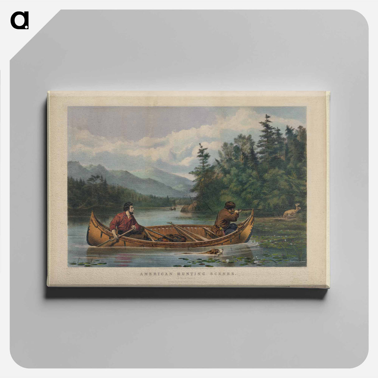 American hunting scenes: "a good chance" - アーサー フィッツウィリアム テイト Canvas.