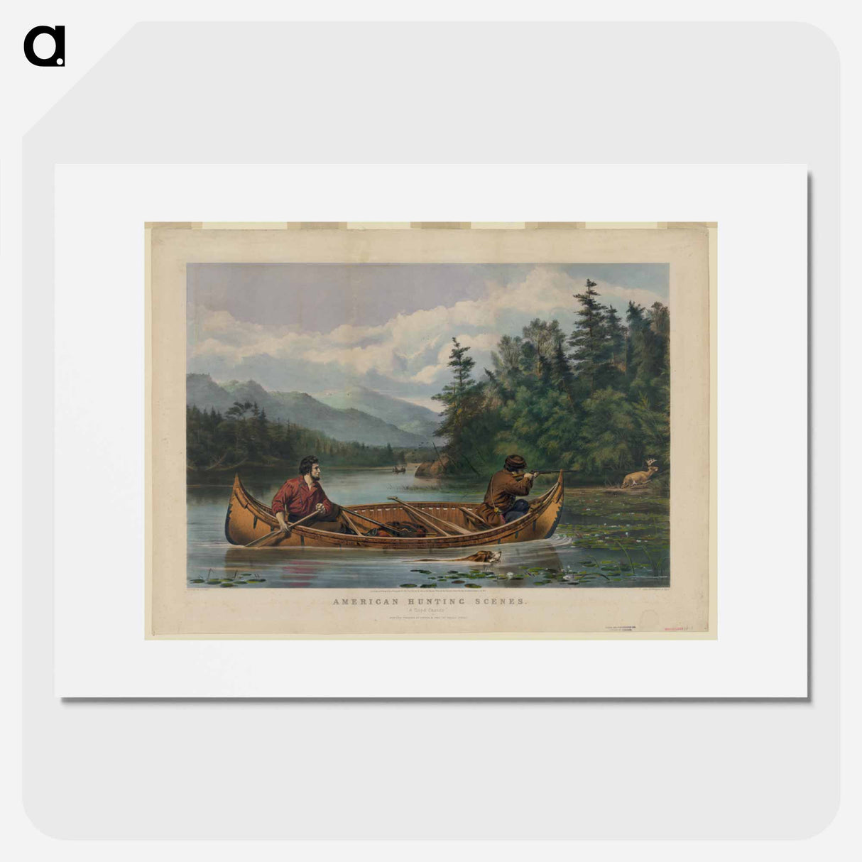 American hunting scenes: "a good chance" - アーサー フィッツウィリアム テイト Poster.