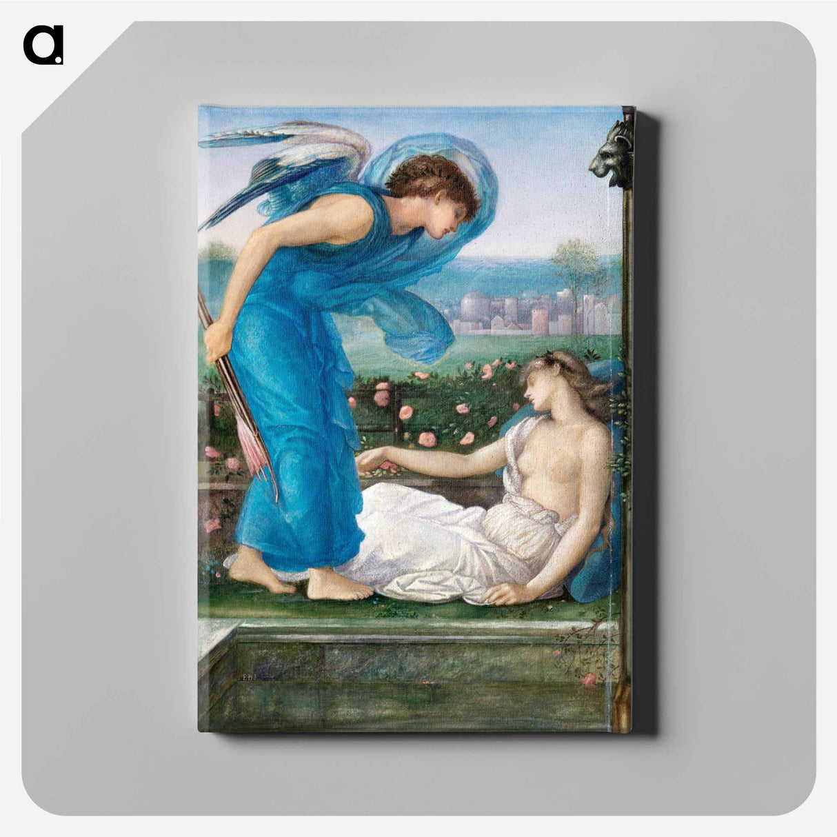 Cupid and Psyche - エドワード バーン ジョーンズ Canvas.