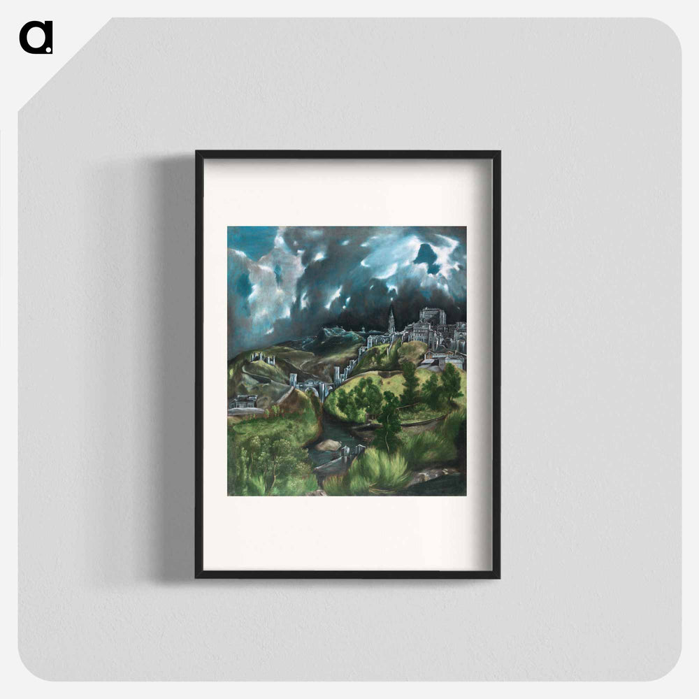 View of Toledo - エル グレコ Poster.