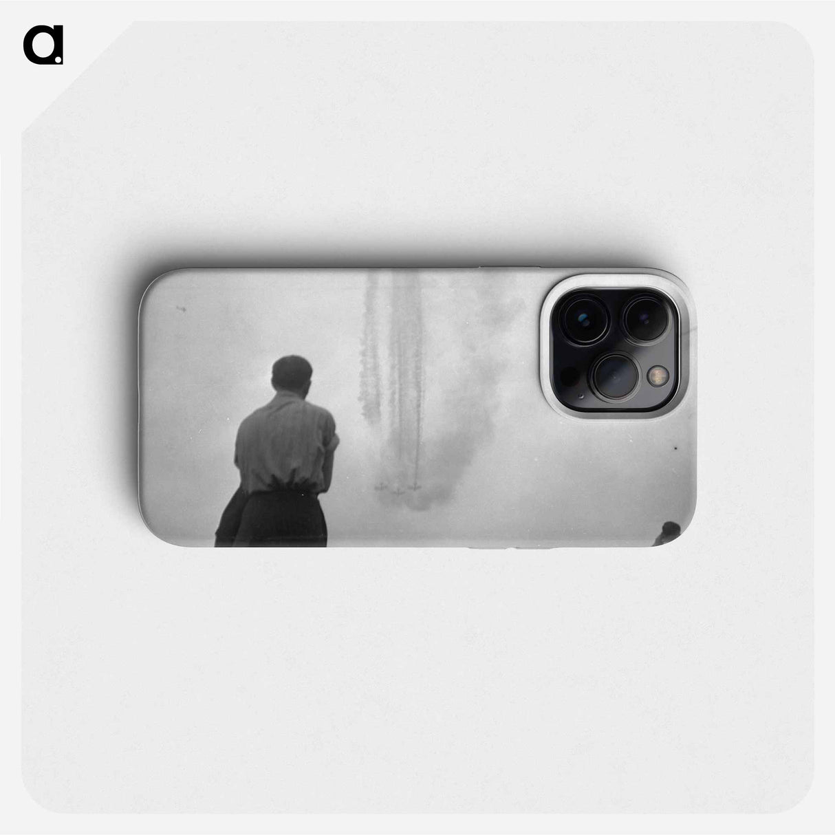 Airplane demonstration in the skies above Hendon, London - エリック リー ジョンソン Phone Case.