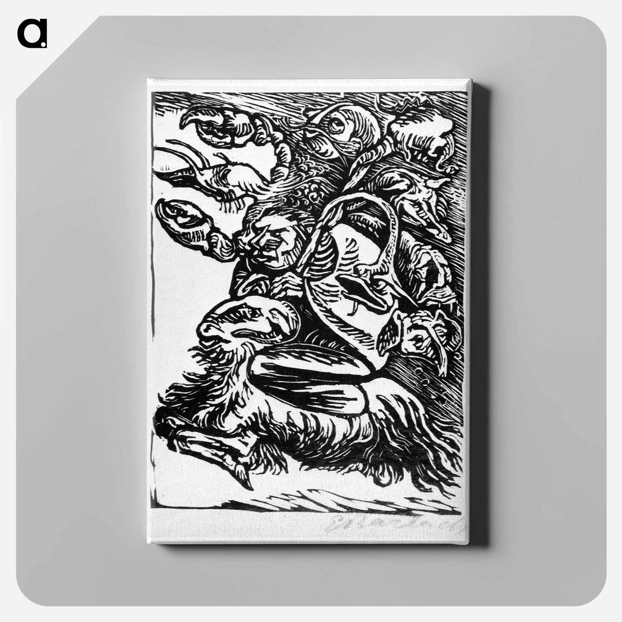 Urian riding - エルンスト ハインリヒ バルラッハ Canvas.