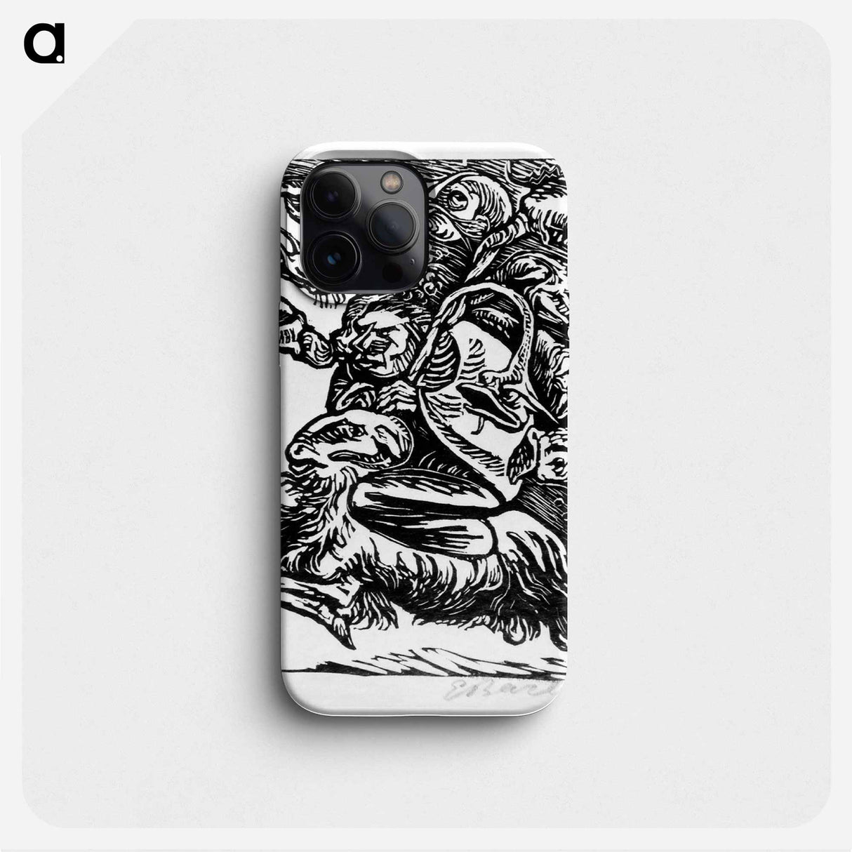 Urian riding - エルンスト ハインリヒ バルラッハ Phone Case.