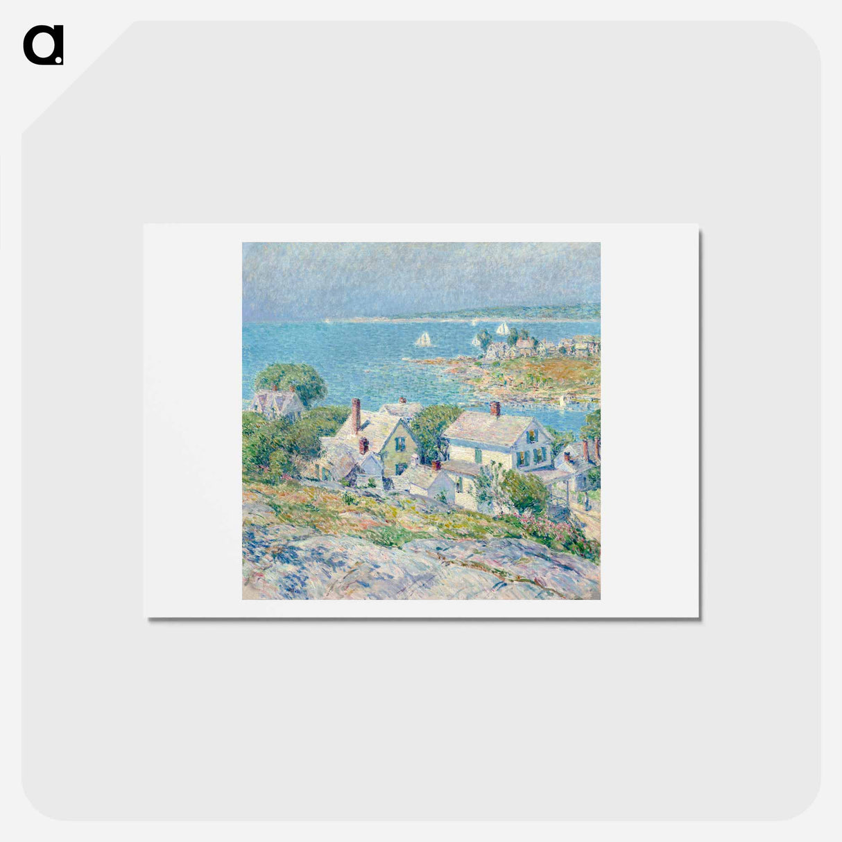 アートポストカード-New England Headlands - フレデリック チャイルド ハッサム Postcard.