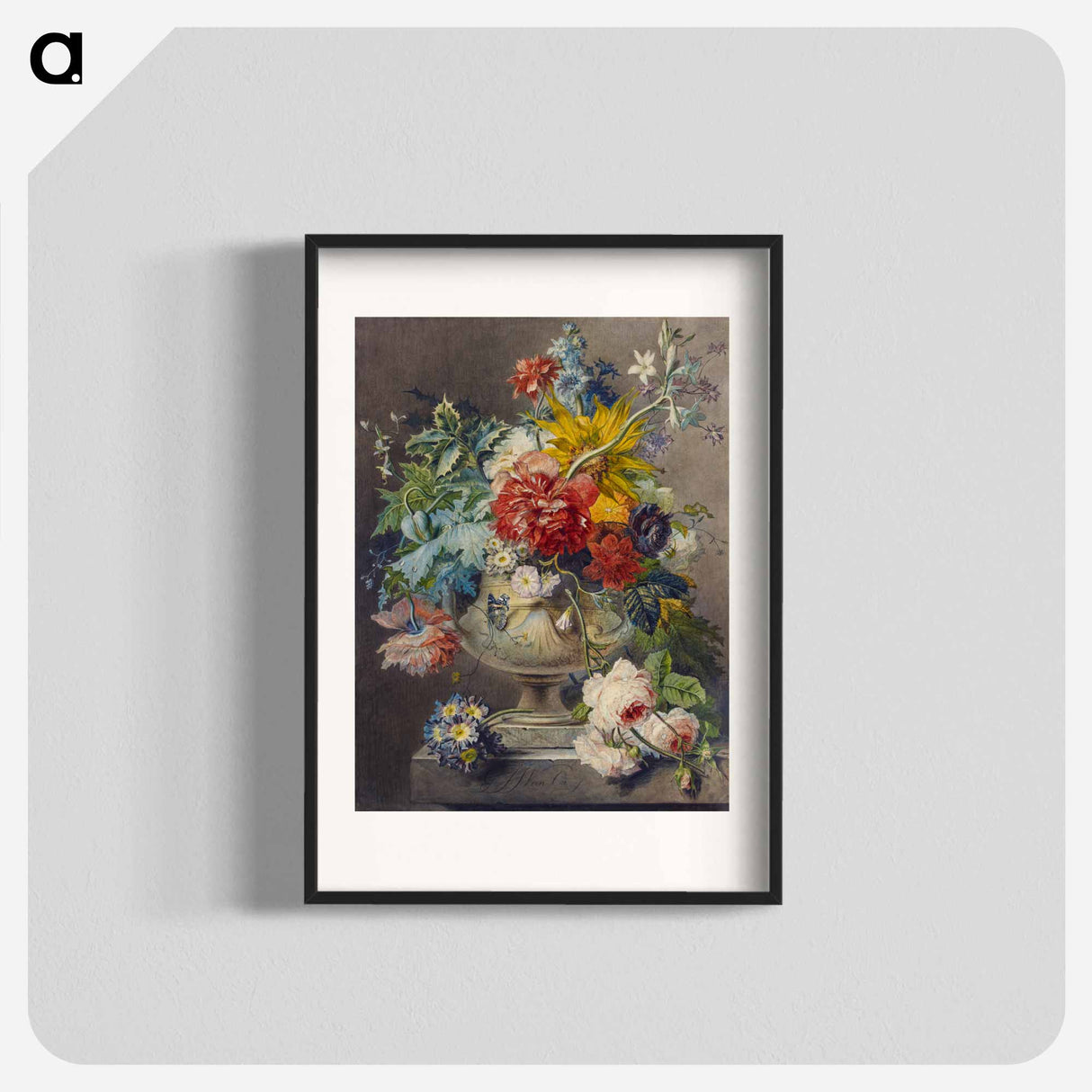 アートポスター-Bouquet of Flowers in a Vase
- ジョージアス ヤコブス ヨハネス ファン オス Poster.