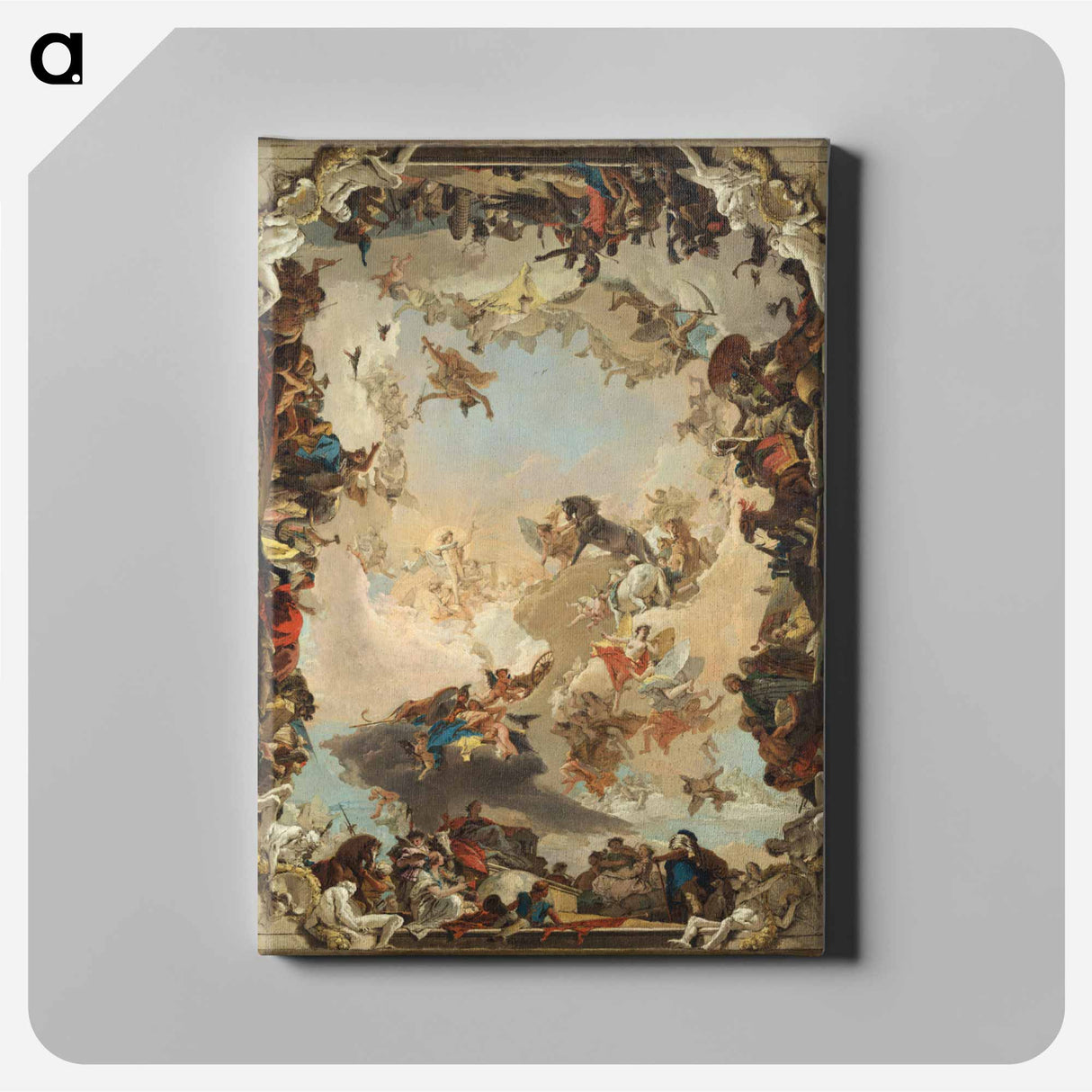 アートパネル-Allegory of the Planets and Continents
- ジョバンニ バティスタ ティエポロ Canvas.
