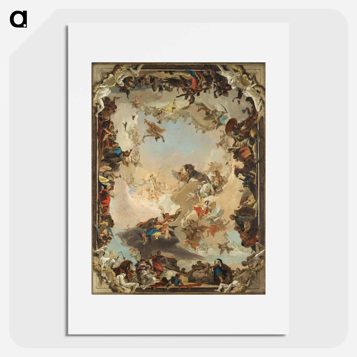 アートポスター-Allegory of the Planets and Continents
- ジョバンニ バティスタ ティエポロ Poster.