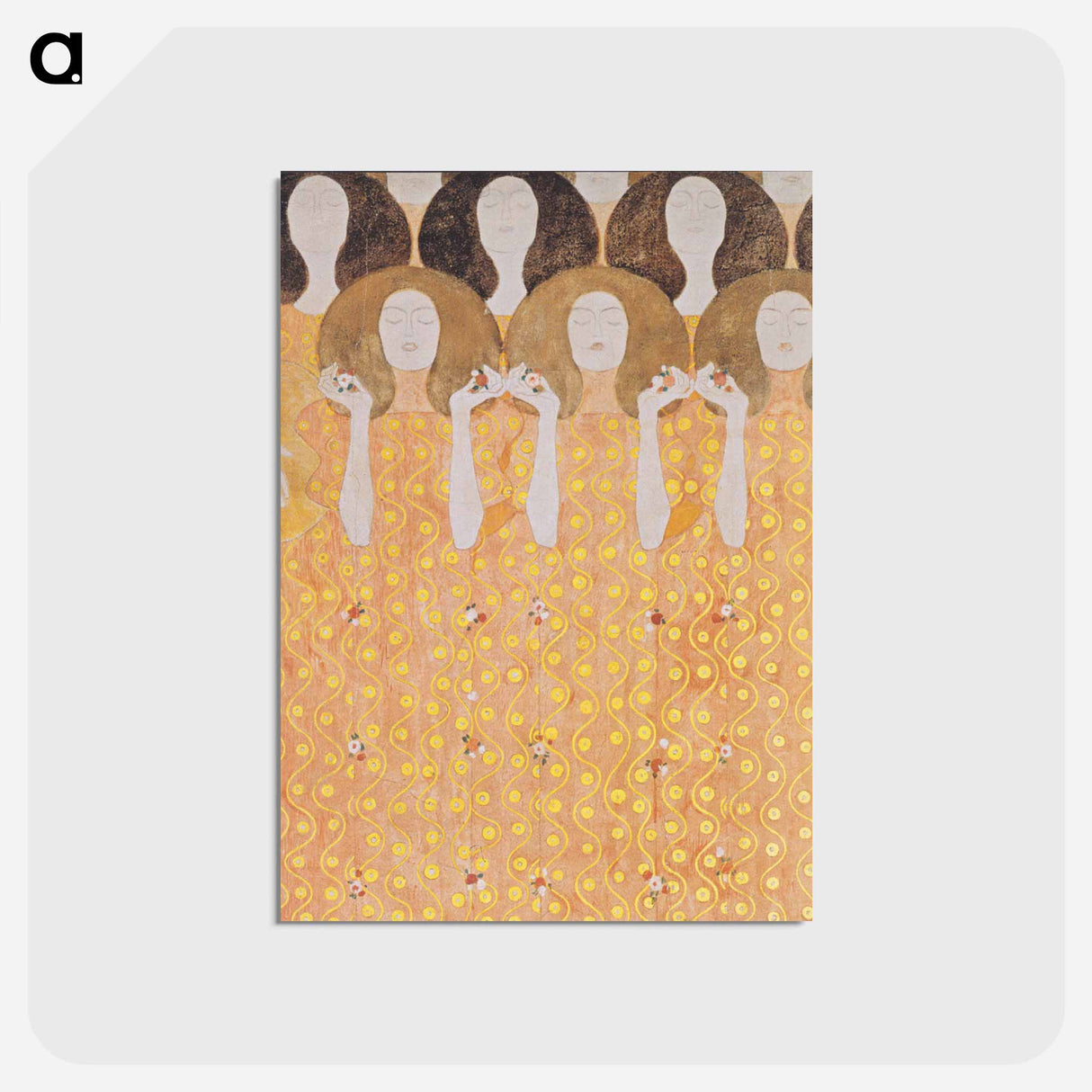 アートポストカード-Beethoven Frieze - グスタフ クリムト Postcard.