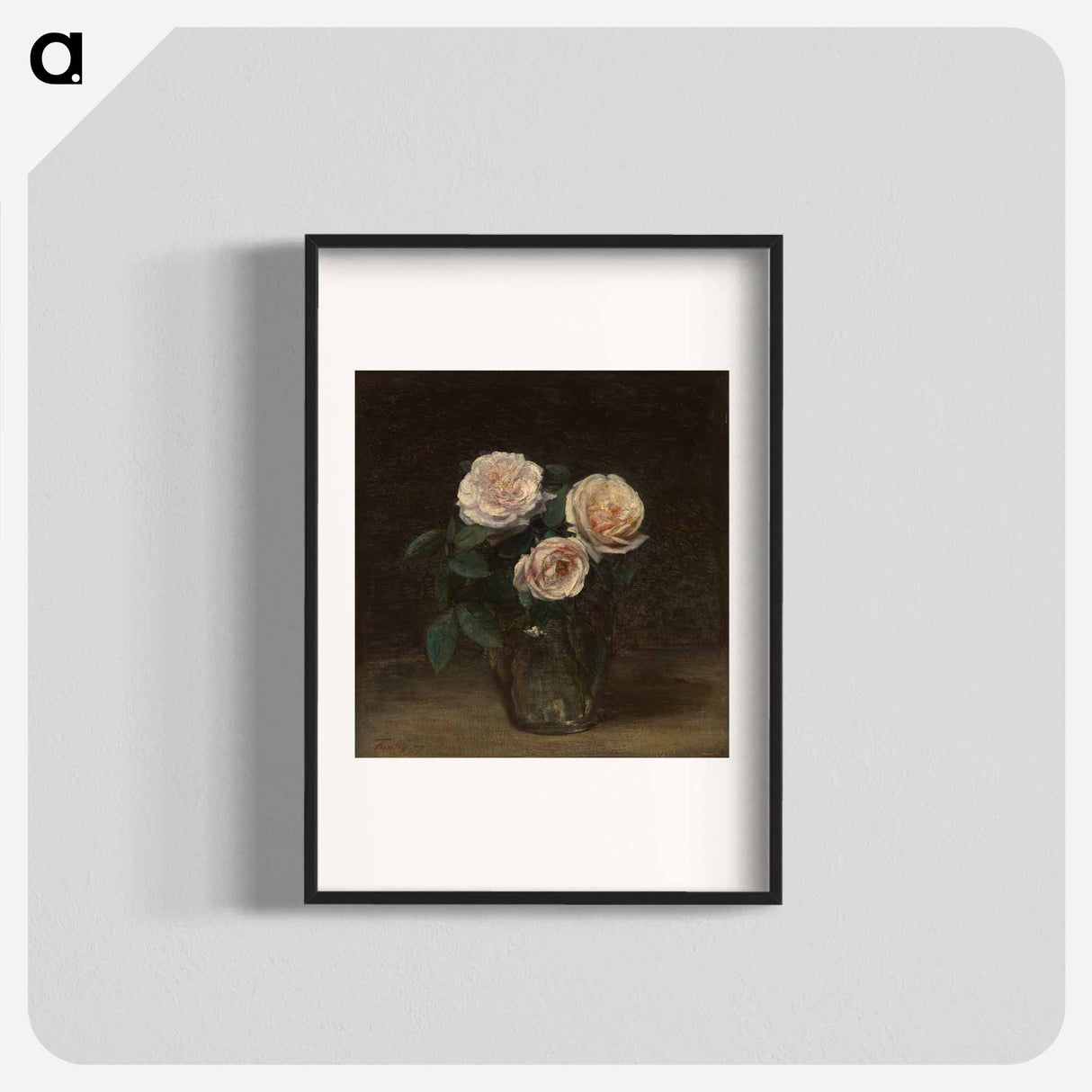 Still Life with Roses - アンリ ファンタン ラトゥール Poster.