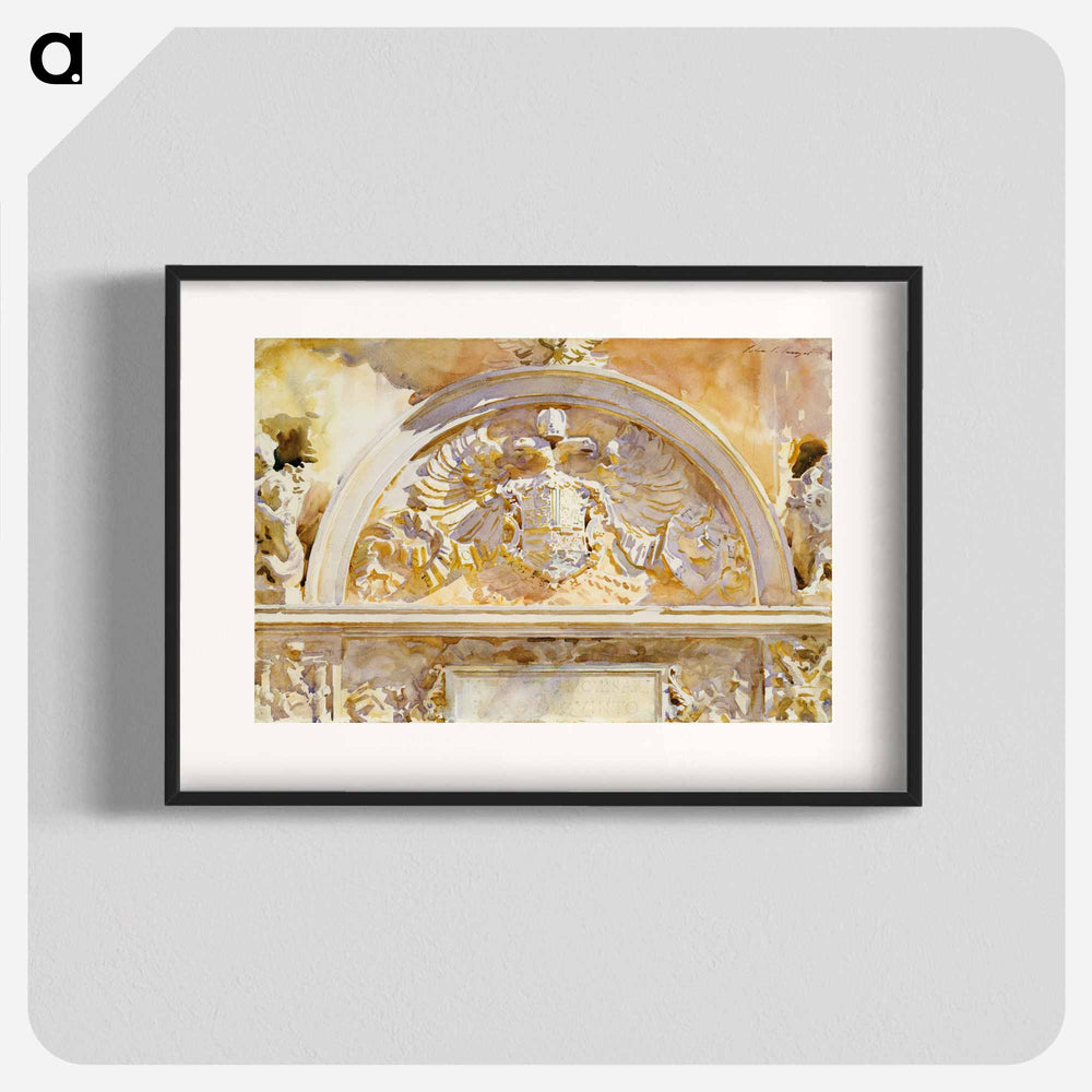 Escutcheon of Charles V of Spain - ジョン シンガー サージェント Poster.