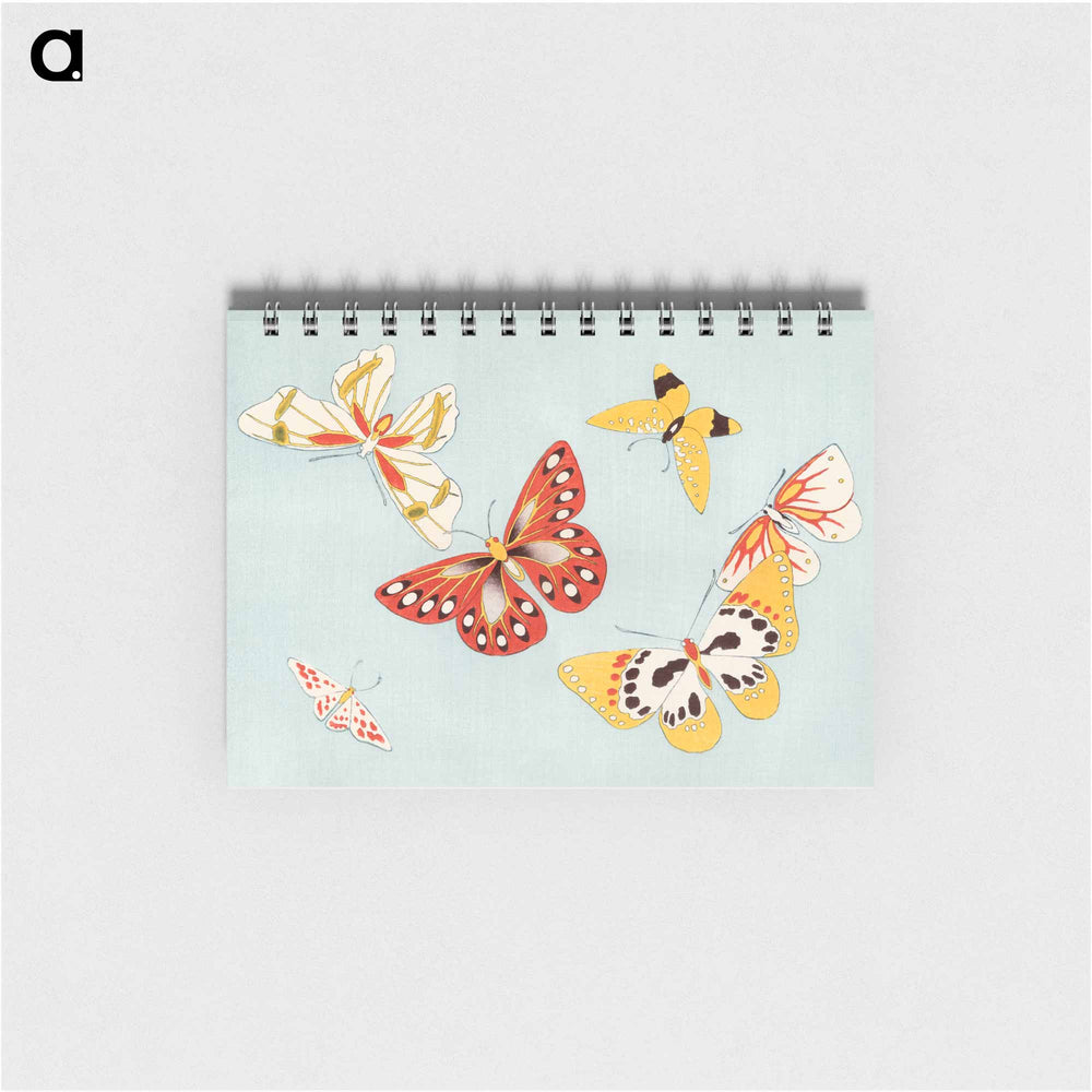 Japanese butterfly - 神坂 雪佳 Memo.