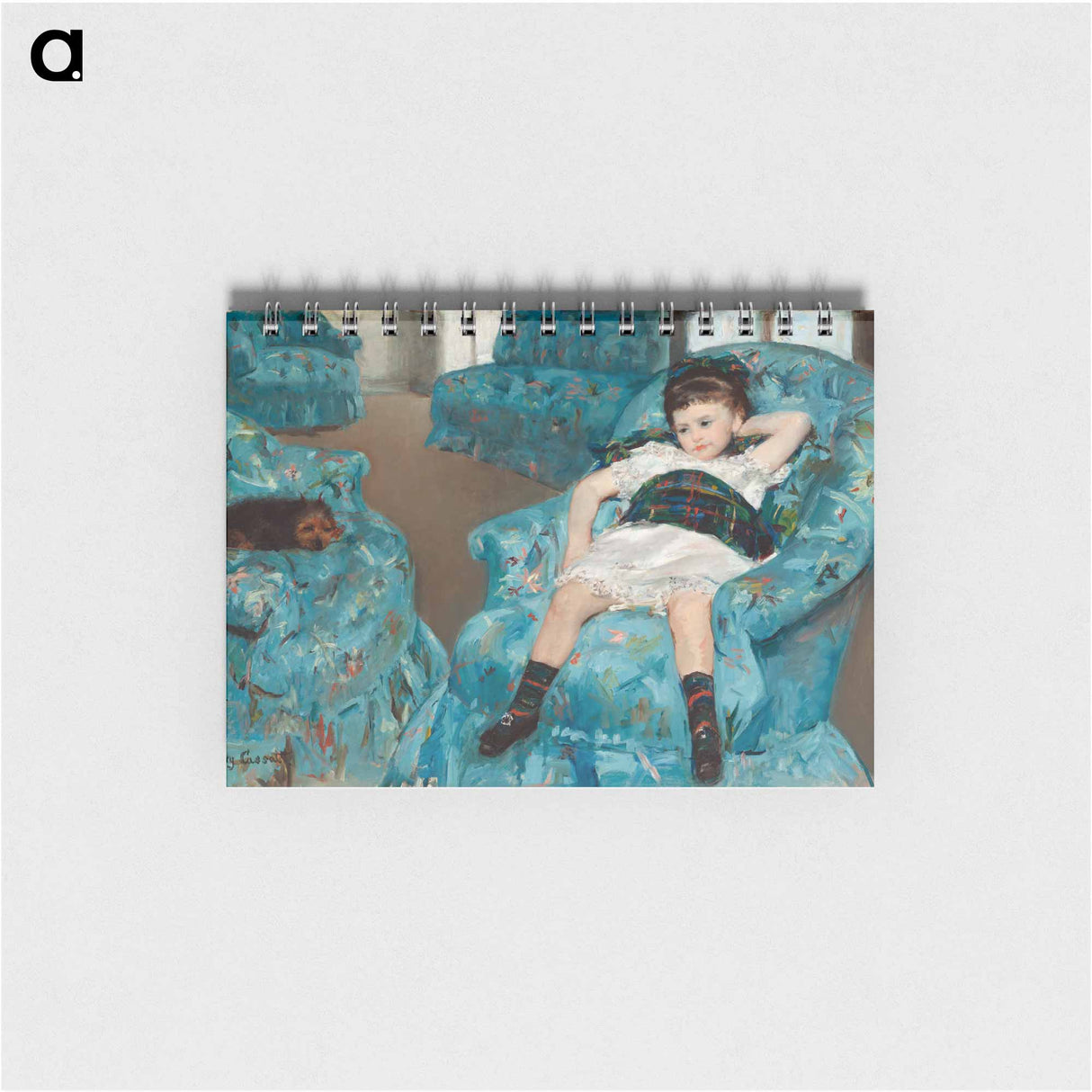 Little Girl in a Blue Armchair - メアリー カサット Memo.