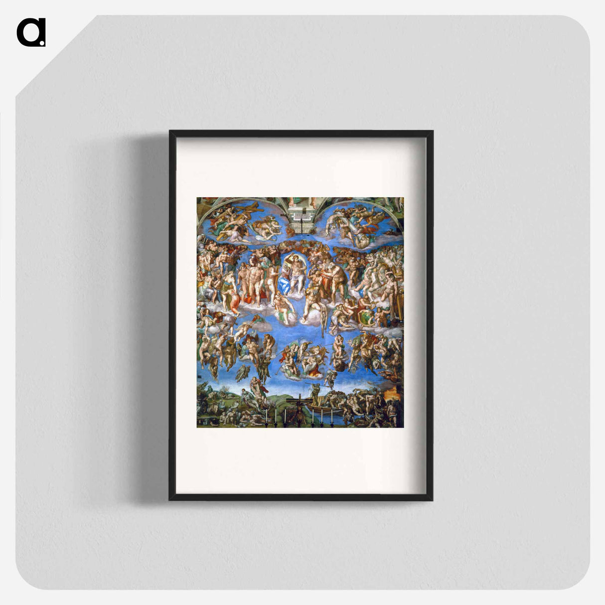 The Last Judgment - Michelangelo Buonarroti Poster.