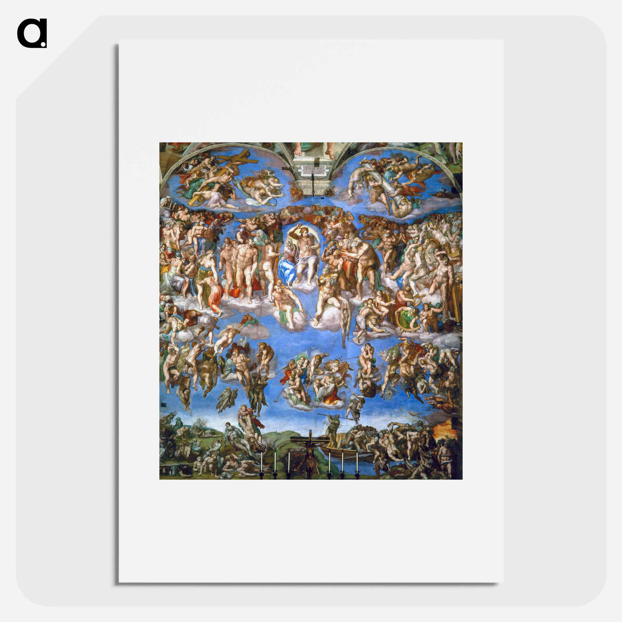 The Last Judgment - Michelangelo Buonarroti Poster.