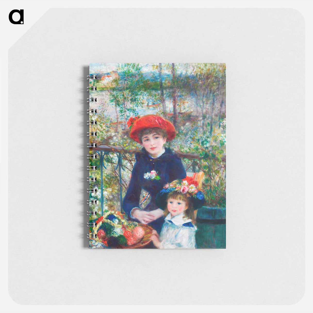 Two Sisters (On the Terrace) - ピエール オーギュスト ルノワール Memo.