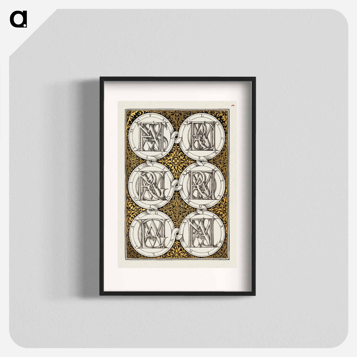 アートポスター-Superimposed Letters Spelling the Names of Illustrious Women of Ancient Rome
- 書道のお手本 Poster.