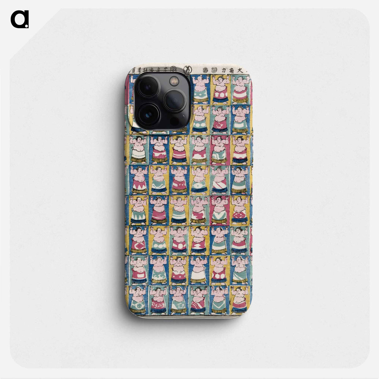 Sumo wrestlers - 歌川よしかず Phone Case.