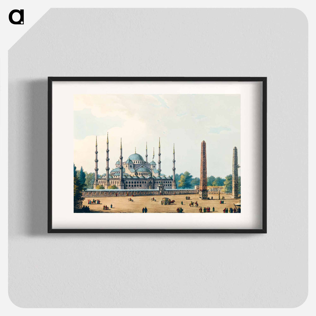 Mosque of Sultan Achmet - View of the Ottoman Empire Poster.