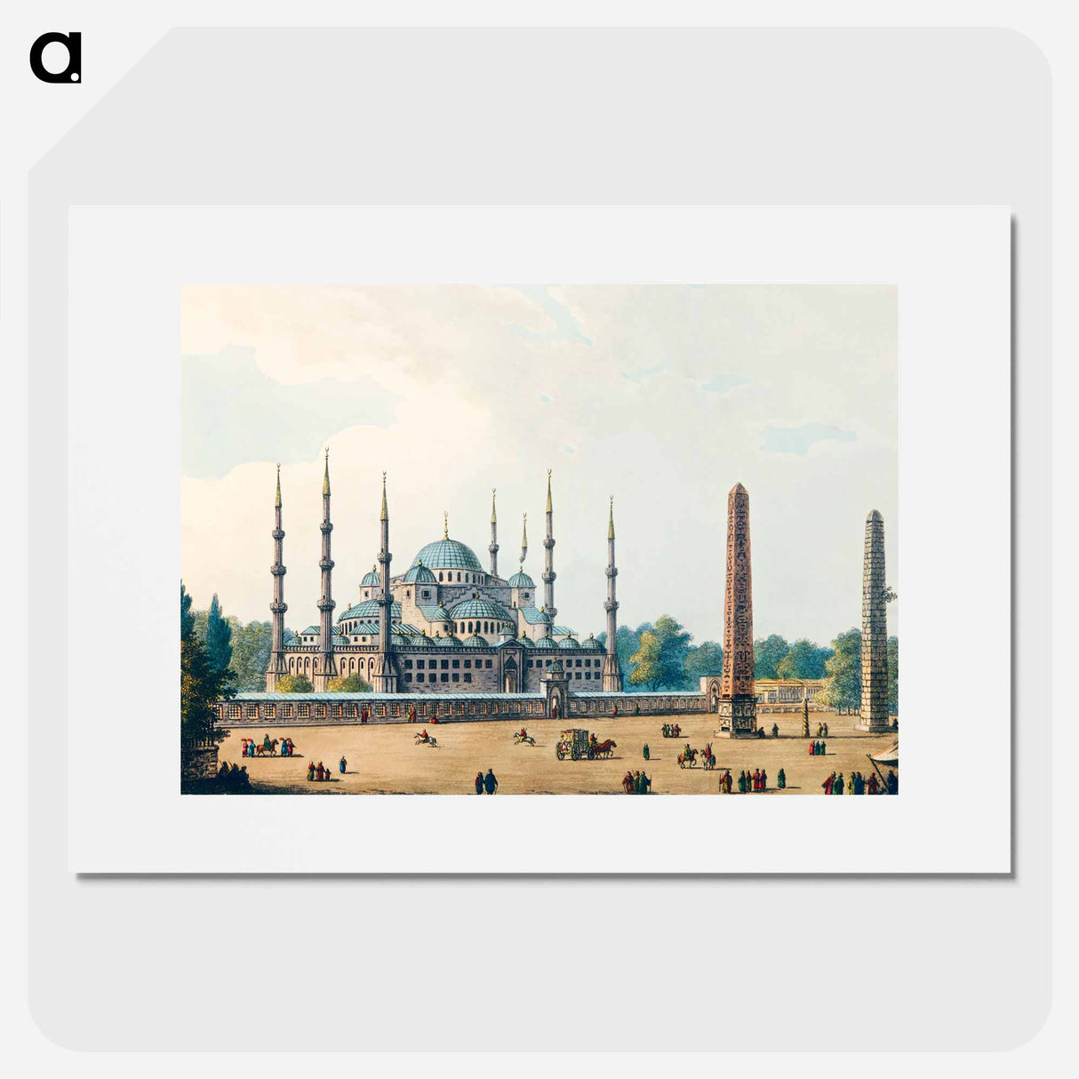 Mosque of Sultan Achmet - View of the Ottoman Empire Poster.