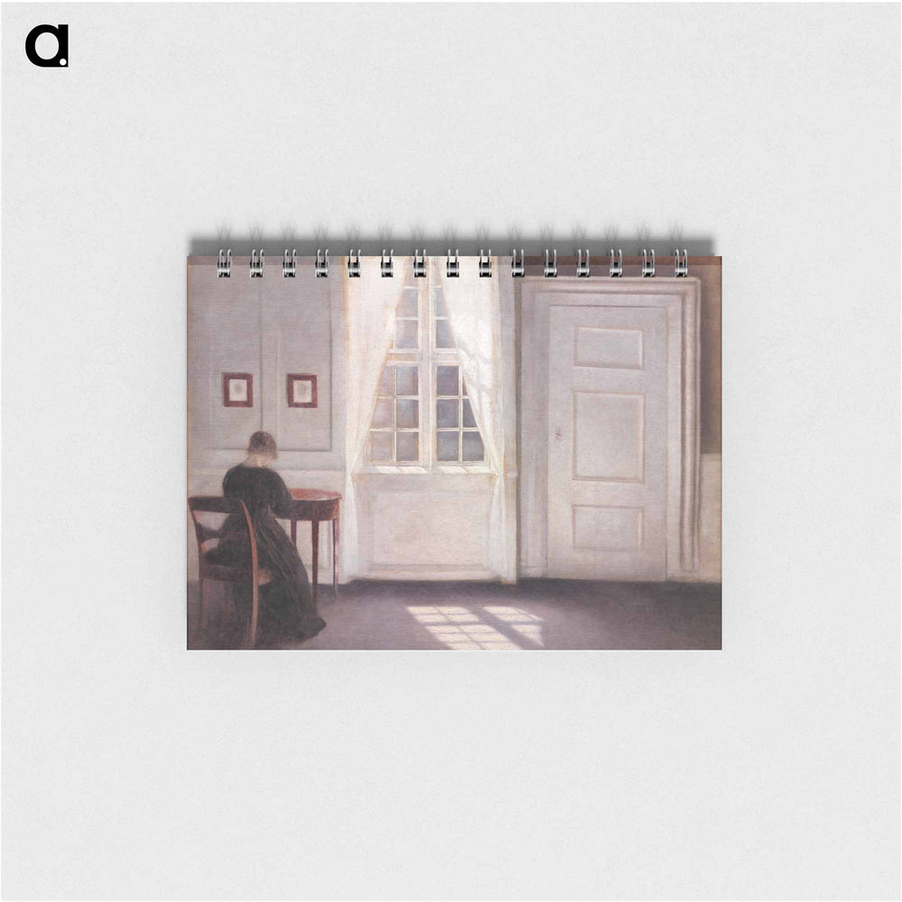 Interior in Strandgade, Sunlight on the Floor - ヴィルヘルム ハンマースホイ Memo.