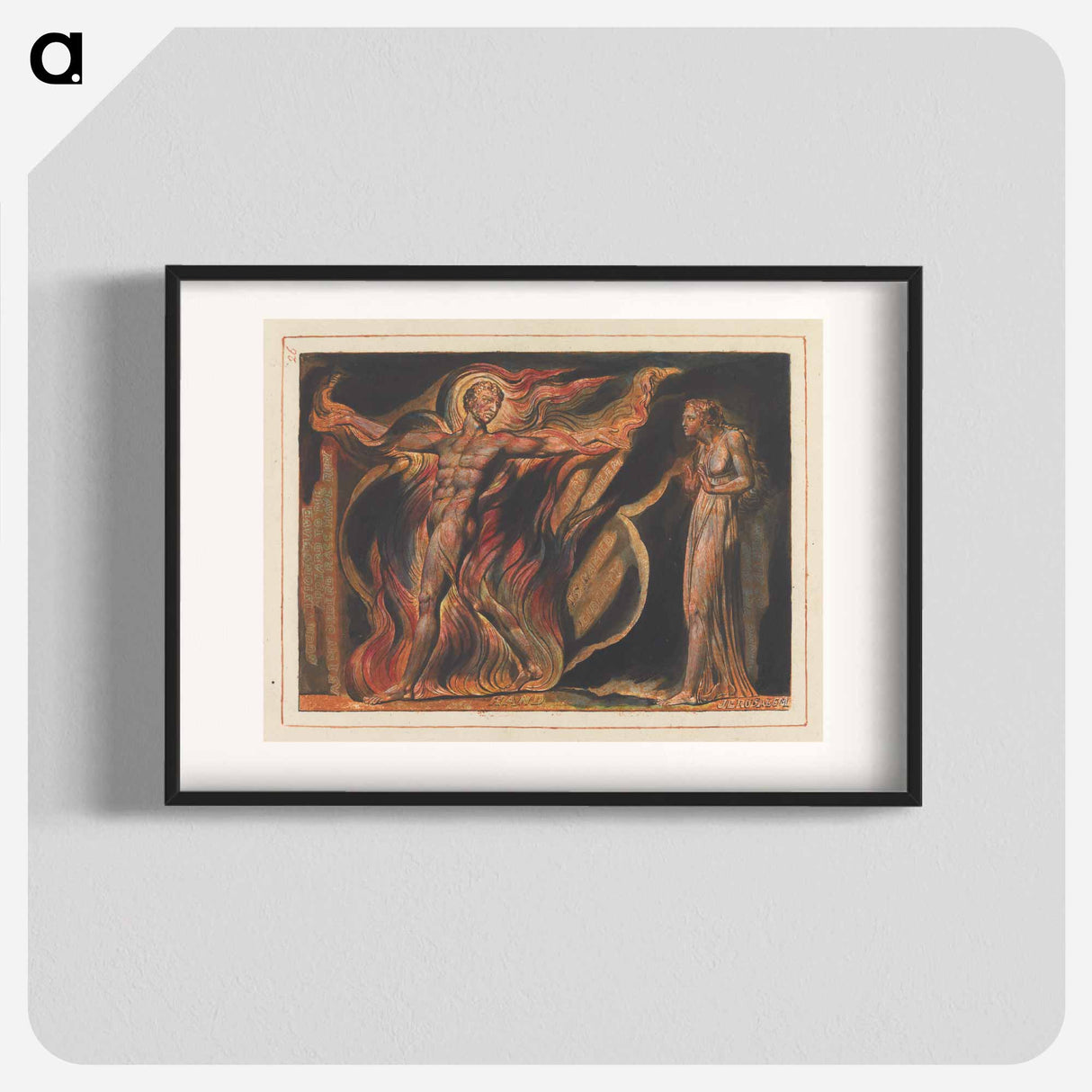 Jerusalem, Plate 26, "Such Visions Have...." - William Blake Poster.