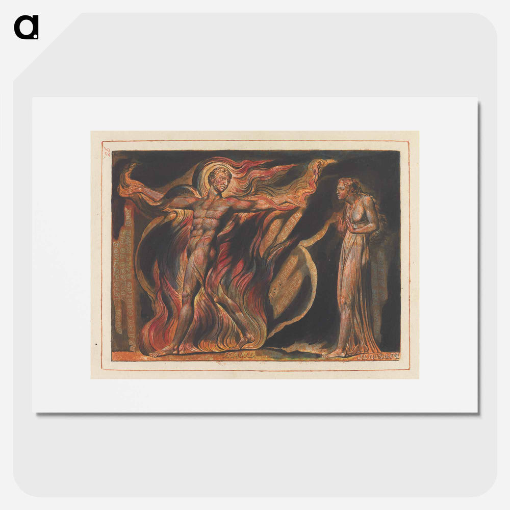 Jerusalem, Plate 26, "Such Visions Have...." - William Blake Poster.