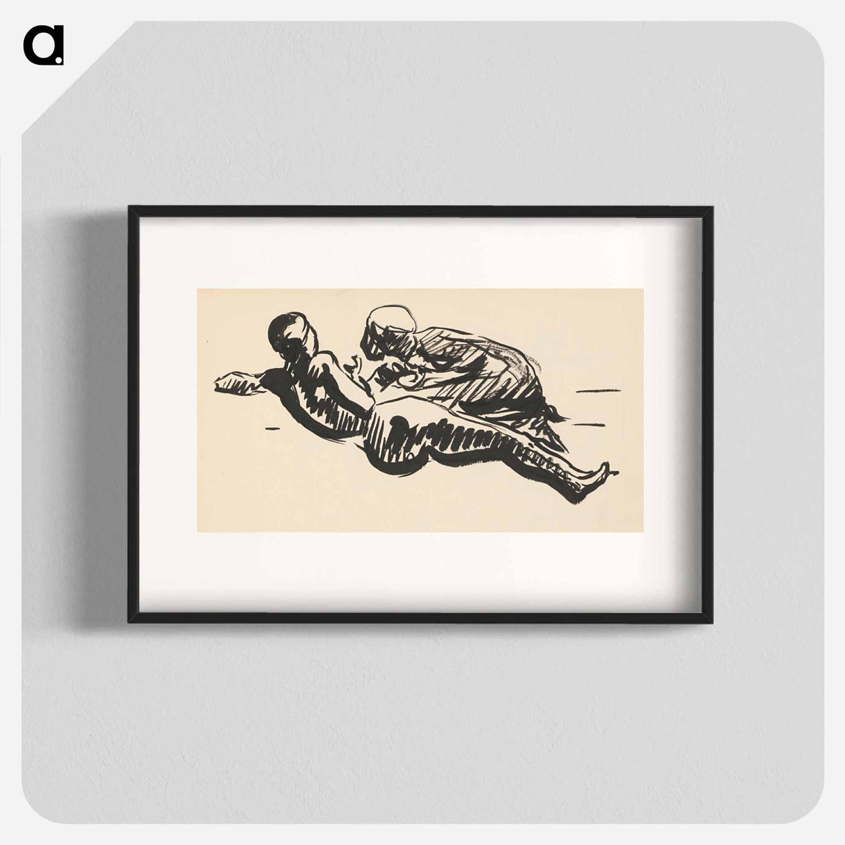 Sketchbook 19 two reclining figures - アーノルド ピーター ワイズ クビンチャン Poster.