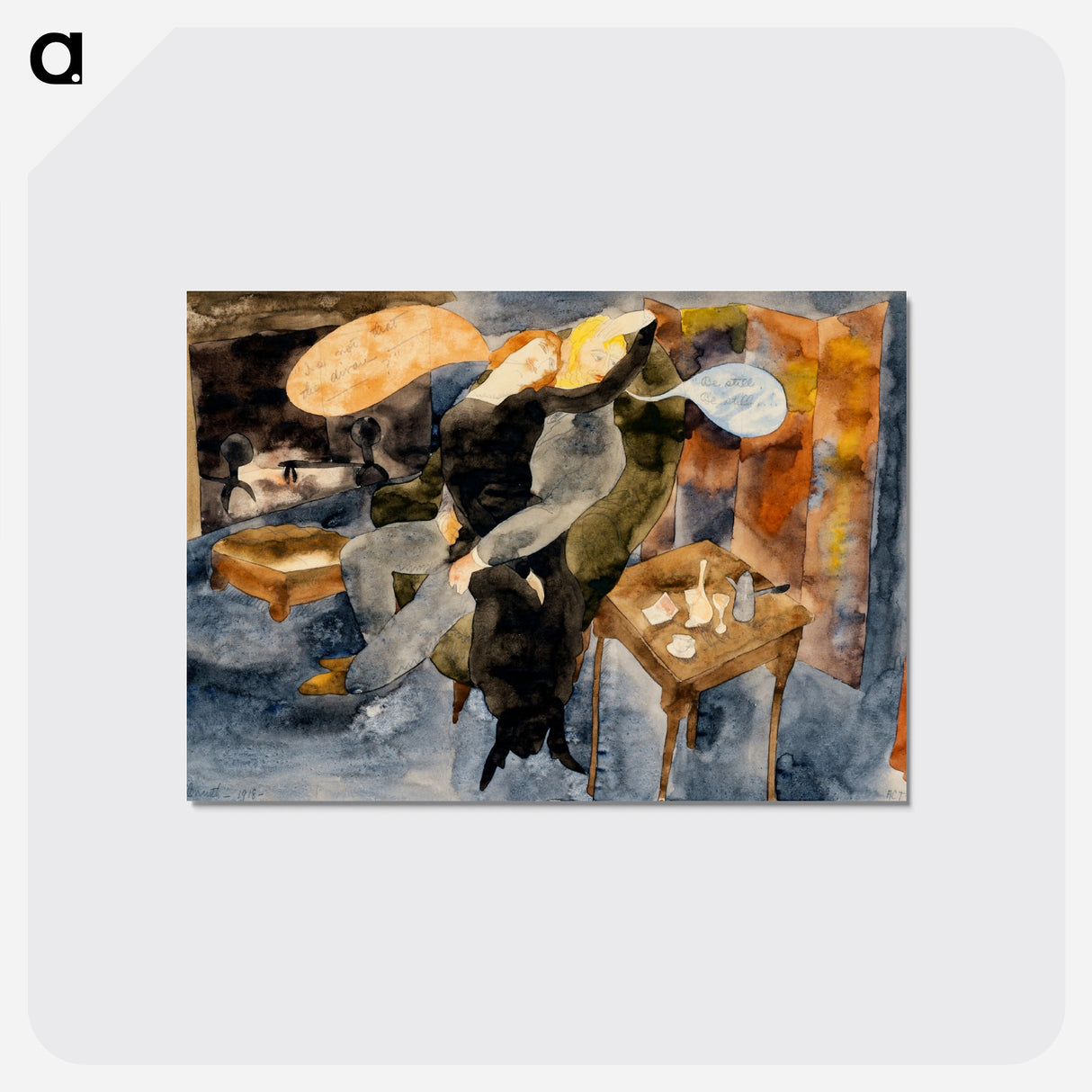 Lula and Alva Schön - チャールズ デムス Postcard.