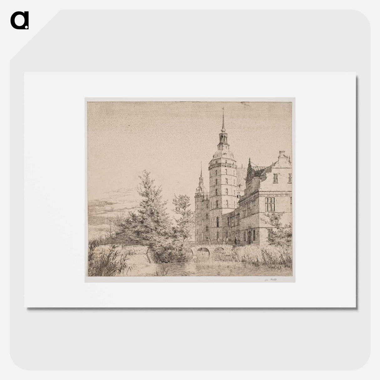 Frederiksborg Castle.Party at Møntbroen - クリステン ケプケ Poster.