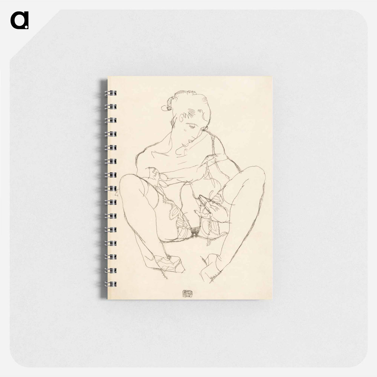 Seated Woman in Chemise - エゴン シーレ Memo.
