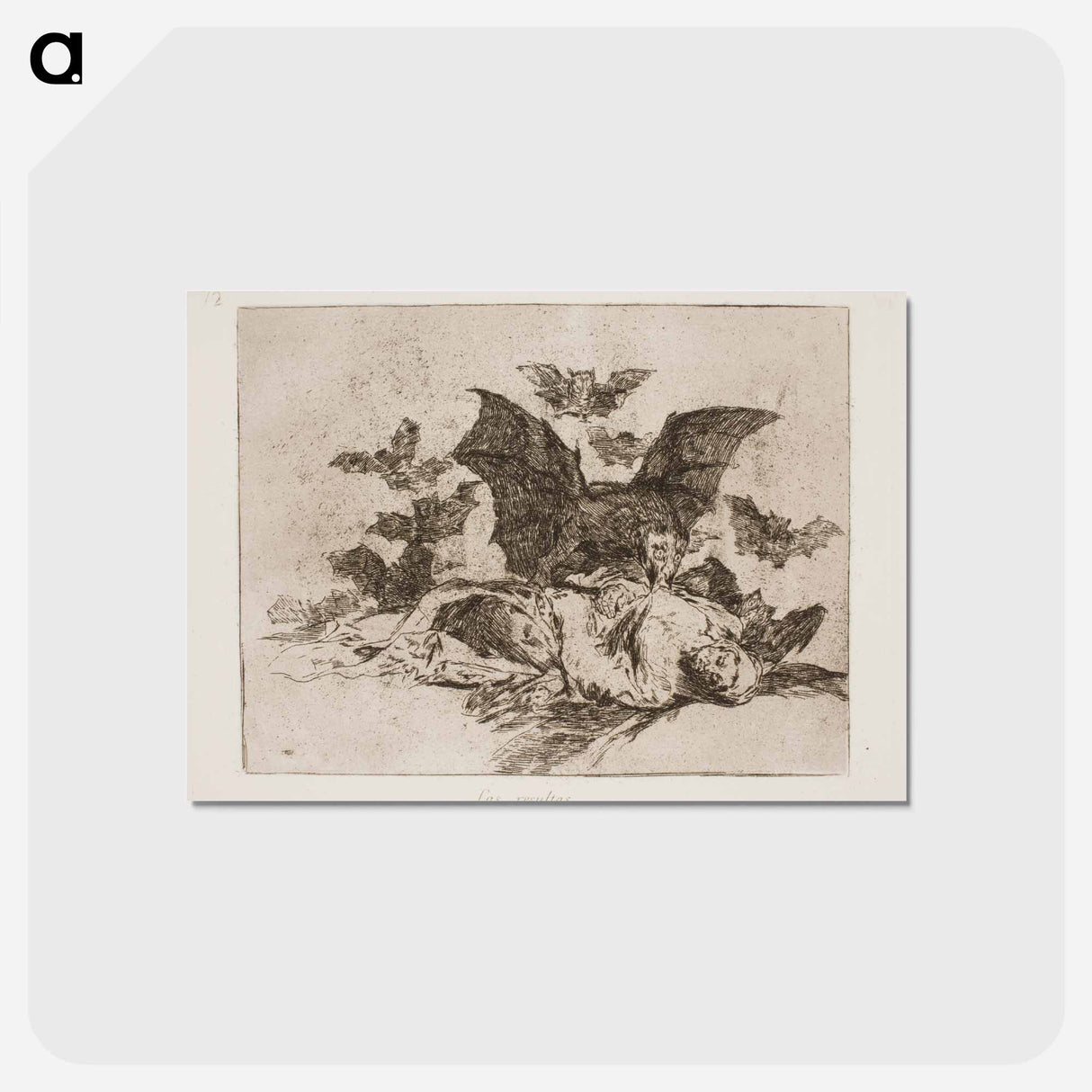 アートポストカード-The result - フランシスコ デ ゴヤ Postcard.