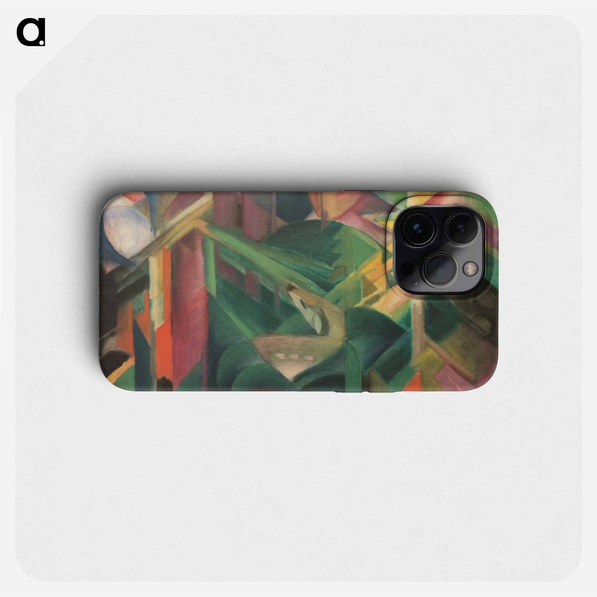 Deer in the monastery garden - Franz Marc Phone Case.