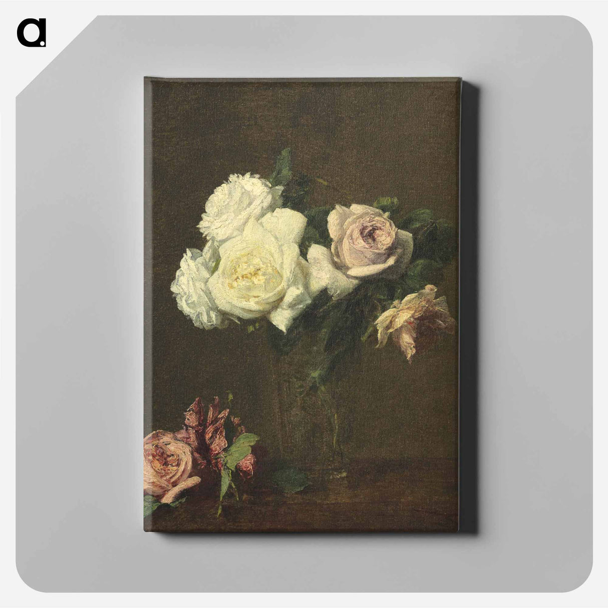 Roses - アンリ ファンタン ラトゥール Canvas.