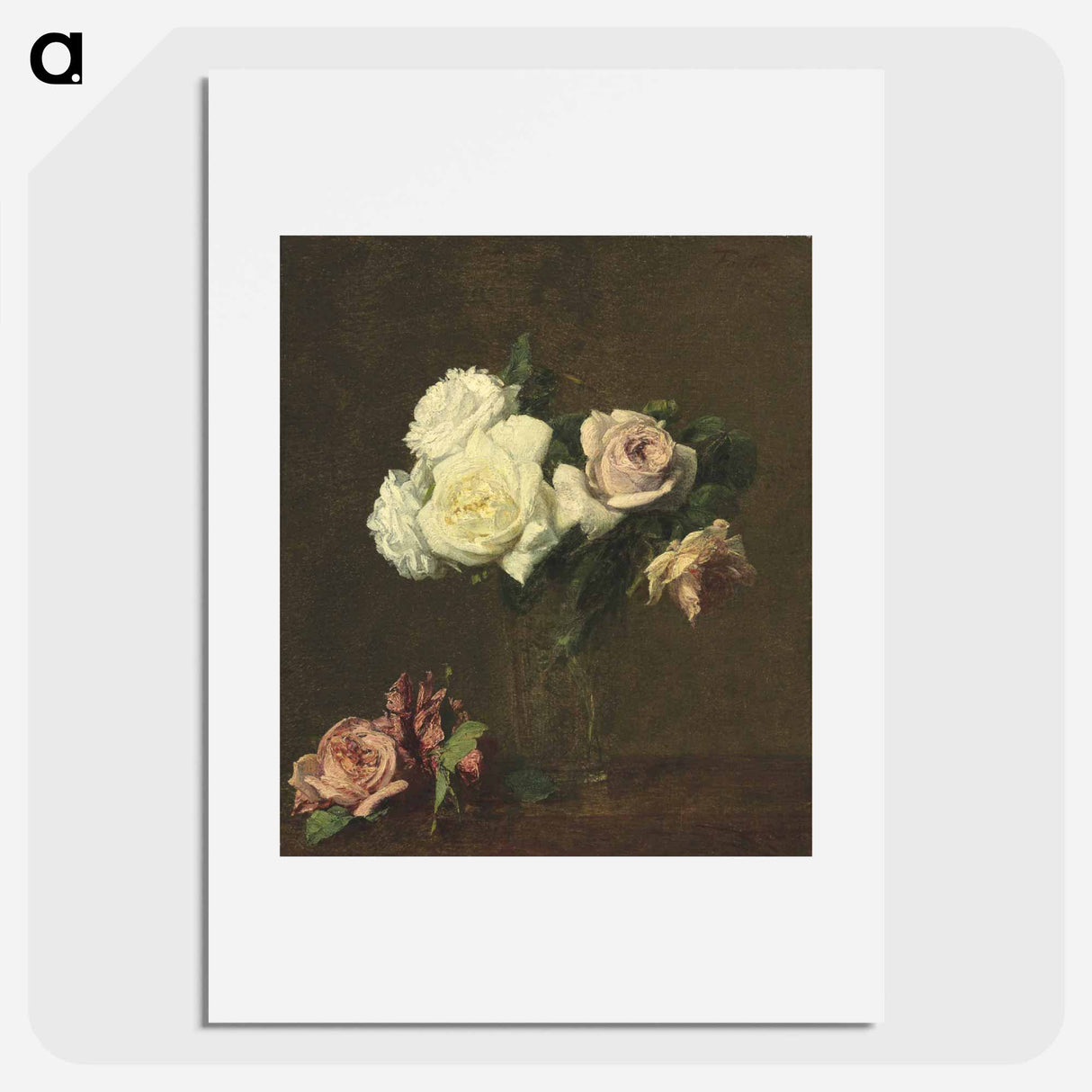 Roses - アンリ ファンタン ラトゥール Poster.