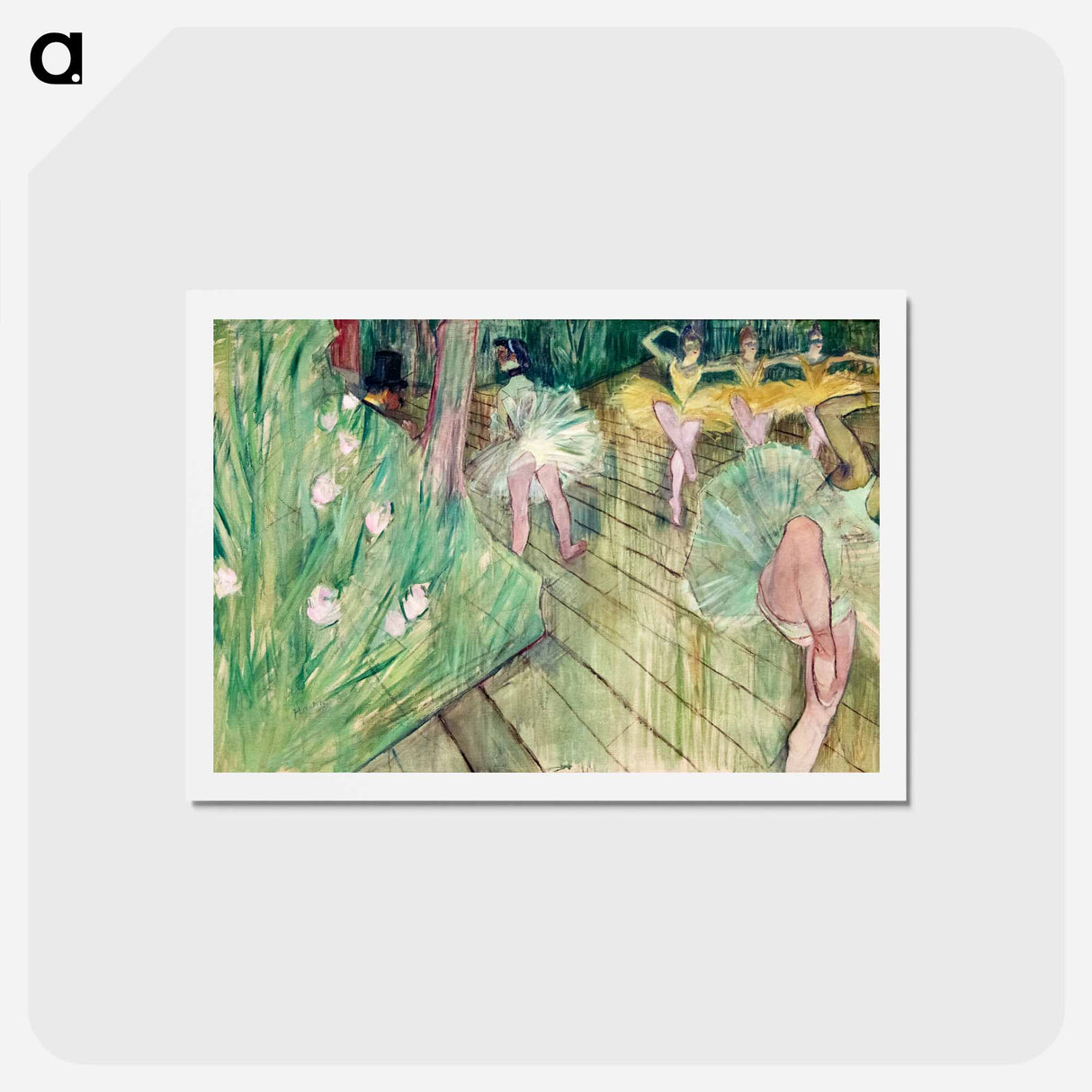 アートポストカード-Ballet Scene - アンリ ド トゥールーズ ロートレック Postcard.