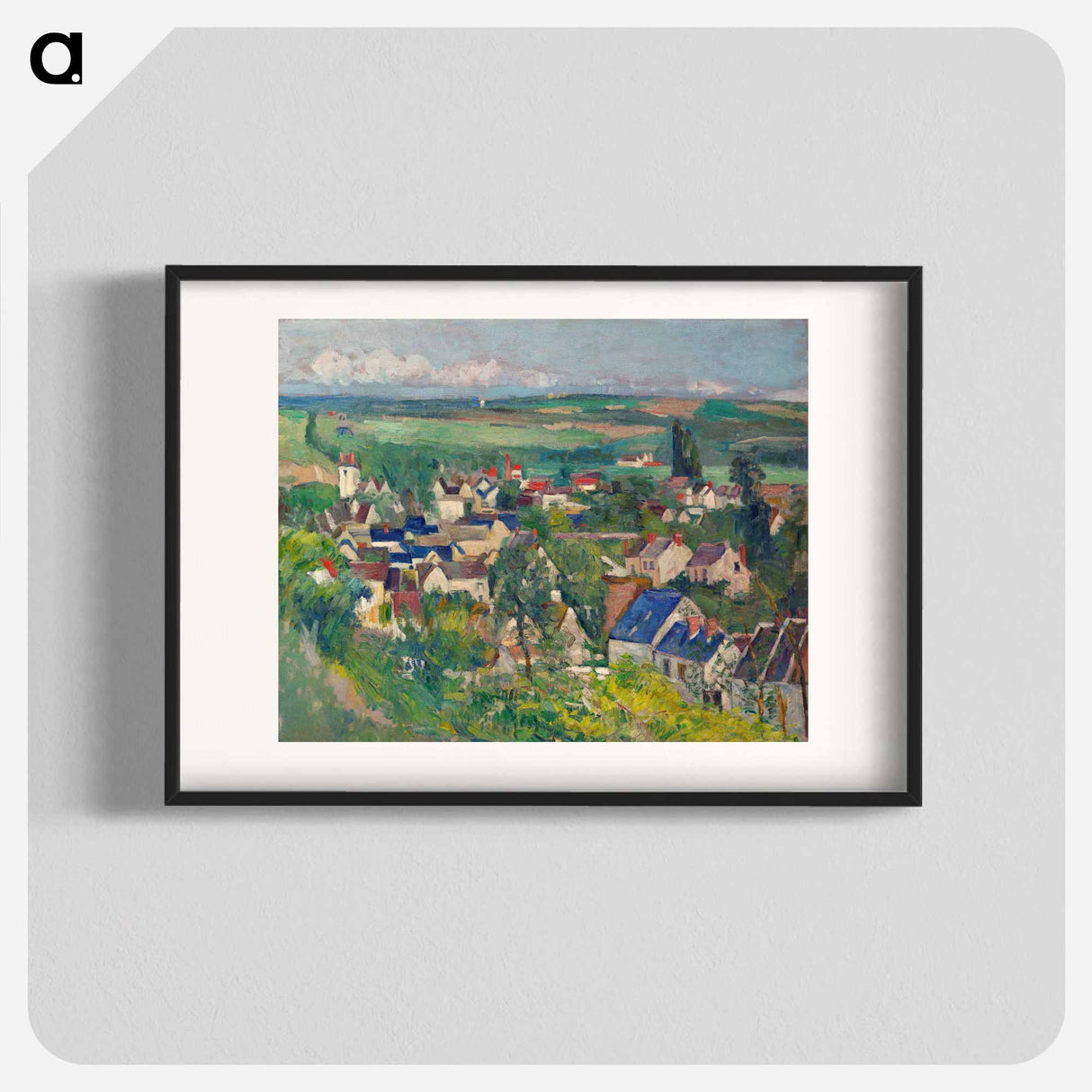 アートポスター-Auvers, Panoramic View - ポール セザンヌ Poster.