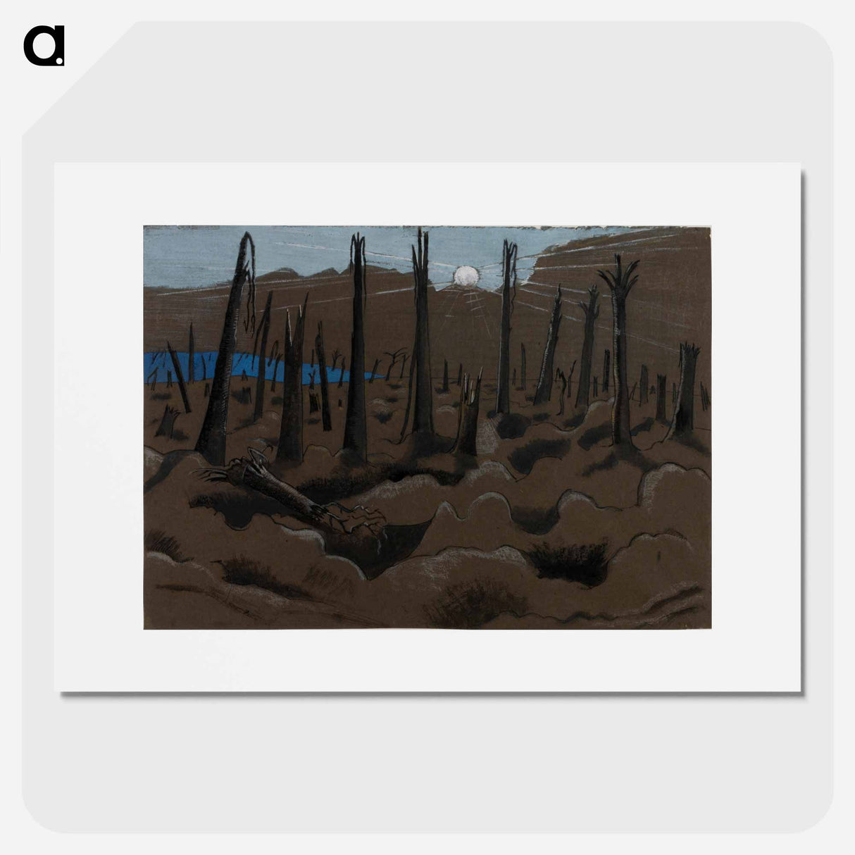 Sunrise, Inverness Copse - Paul Nash Poster.