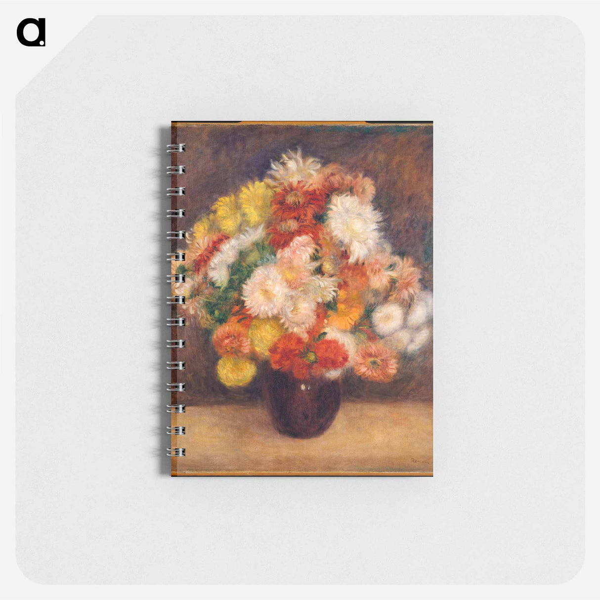 Bouquet of Chrysanthemums - ピエール オーギュスト ルノワール Memo.