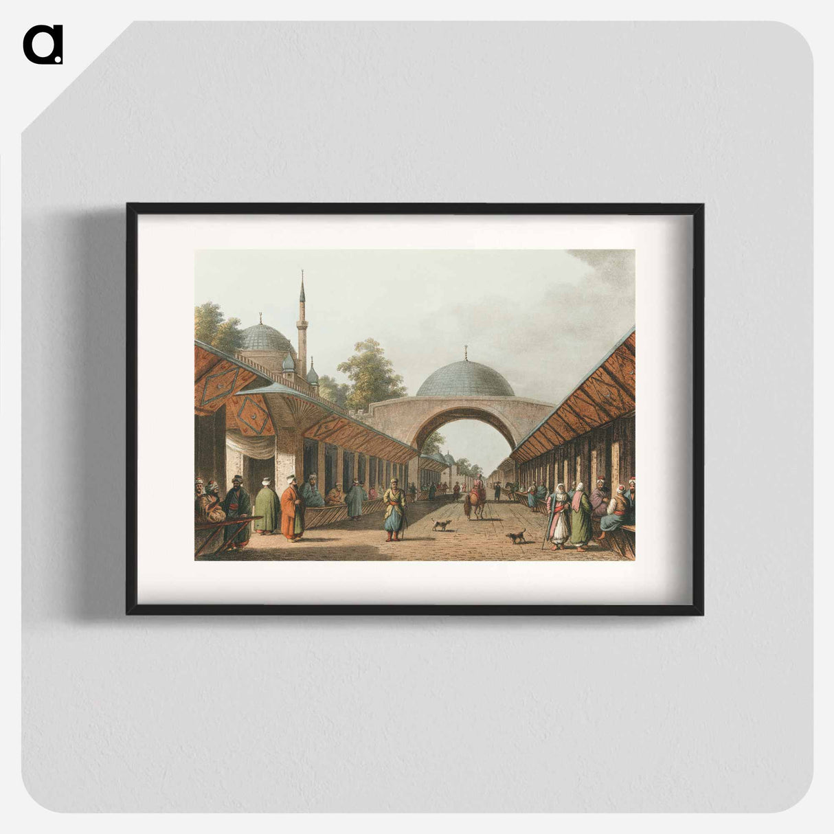 アートポスター-Borgas from Views in the Ottoman Dominions, in Europe, in Asia, and some of the Mediterranean islands - オスマン帝国領内の景色 Poster.