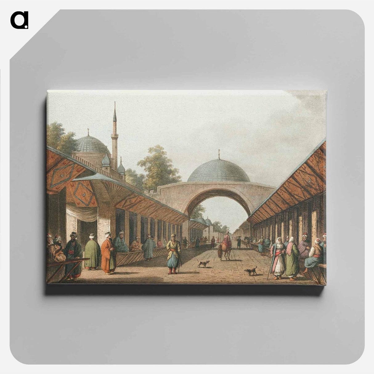 Borgas from Views in the Ottoman Dominions, in Europe, in Asia, and some of the Mediterranean islands - オスマン帝国領内の景色 Canvas.