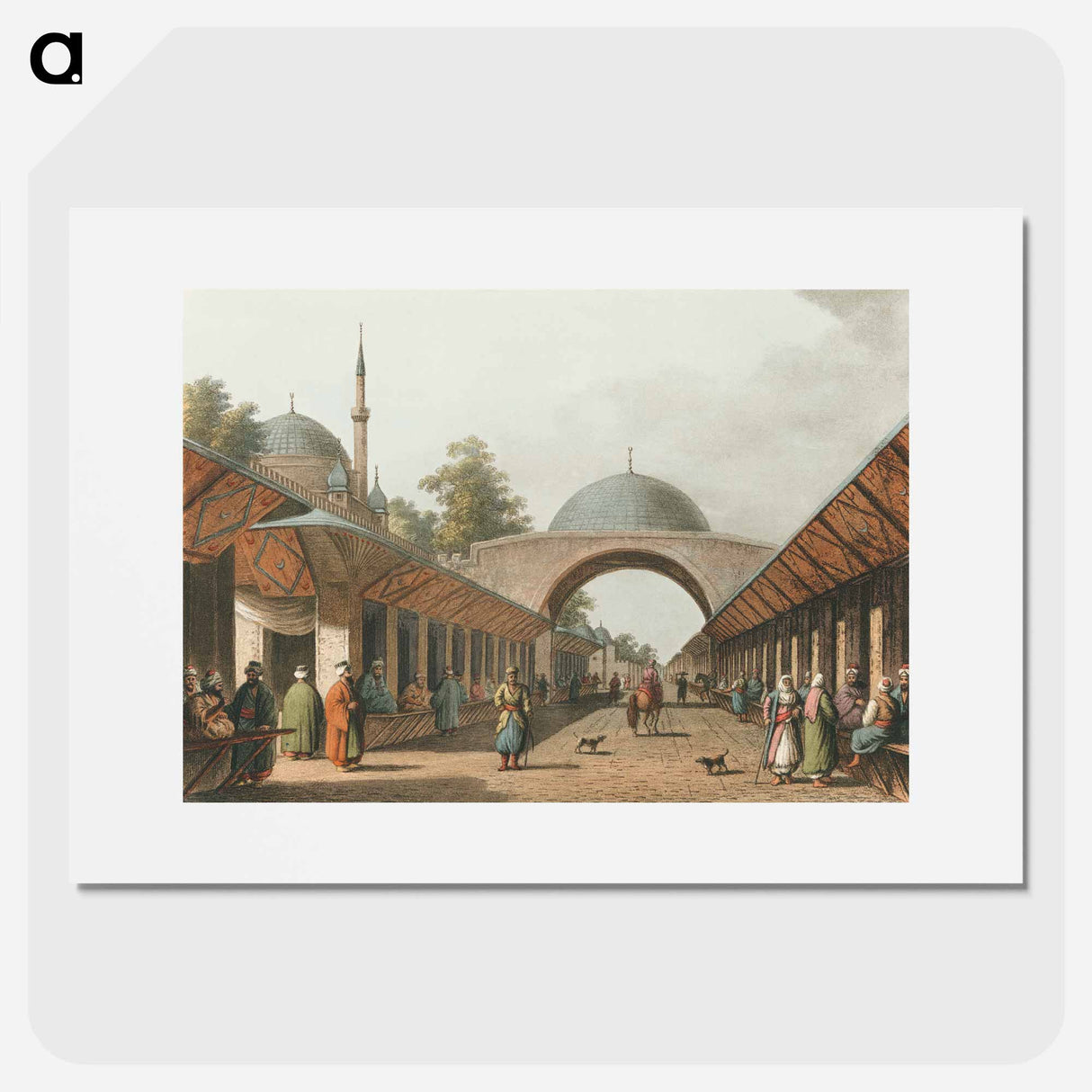 アートポスター-Borgas from Views in the Ottoman Dominions, in Europe, in Asia, and some of the Mediterranean islands - オスマン帝国領内の景色 Poster.