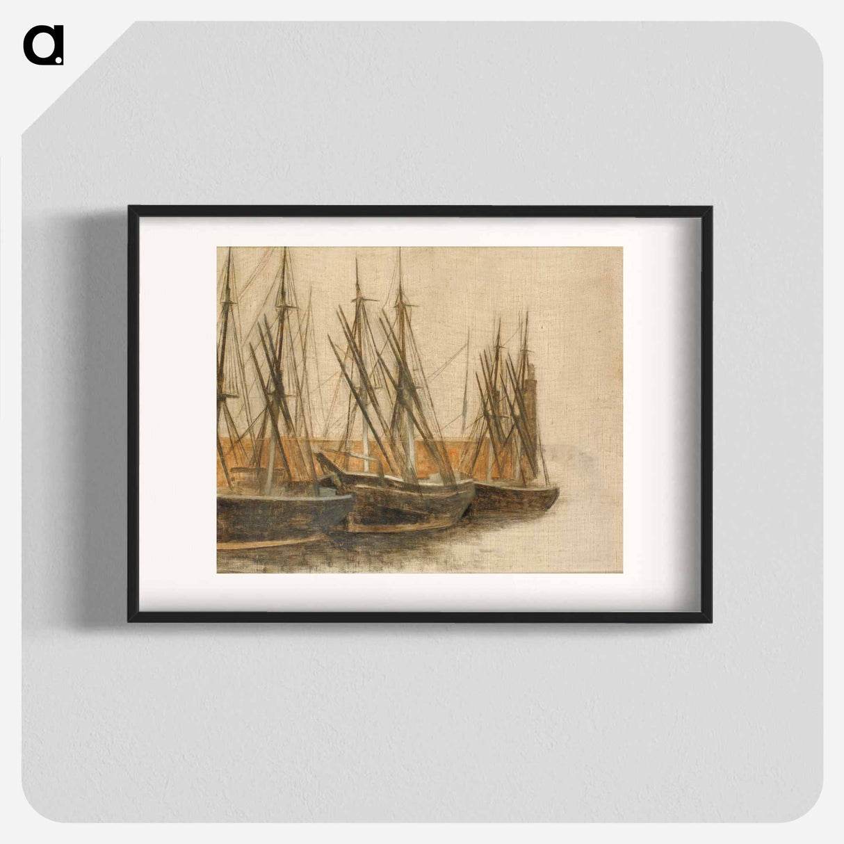 From Christianshavns Canal, Copenhagen - Vilhelm Hammershøi Poster.