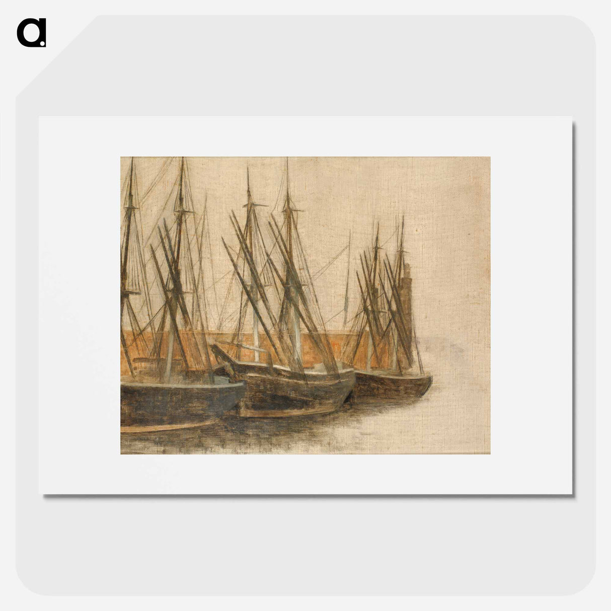 From Christianshavns Canal, Copenhagen - Vilhelm Hammershøi Poster.