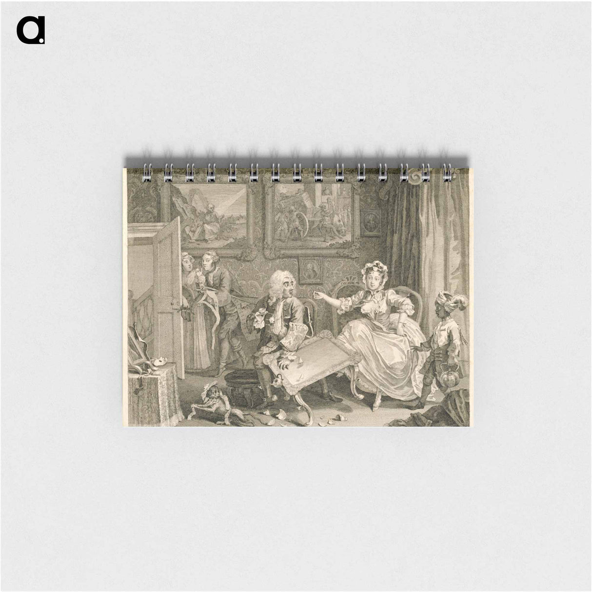 アートメモ帳-A Harlot's Progress, plate 2 - ウィリアム ホガース Memo.