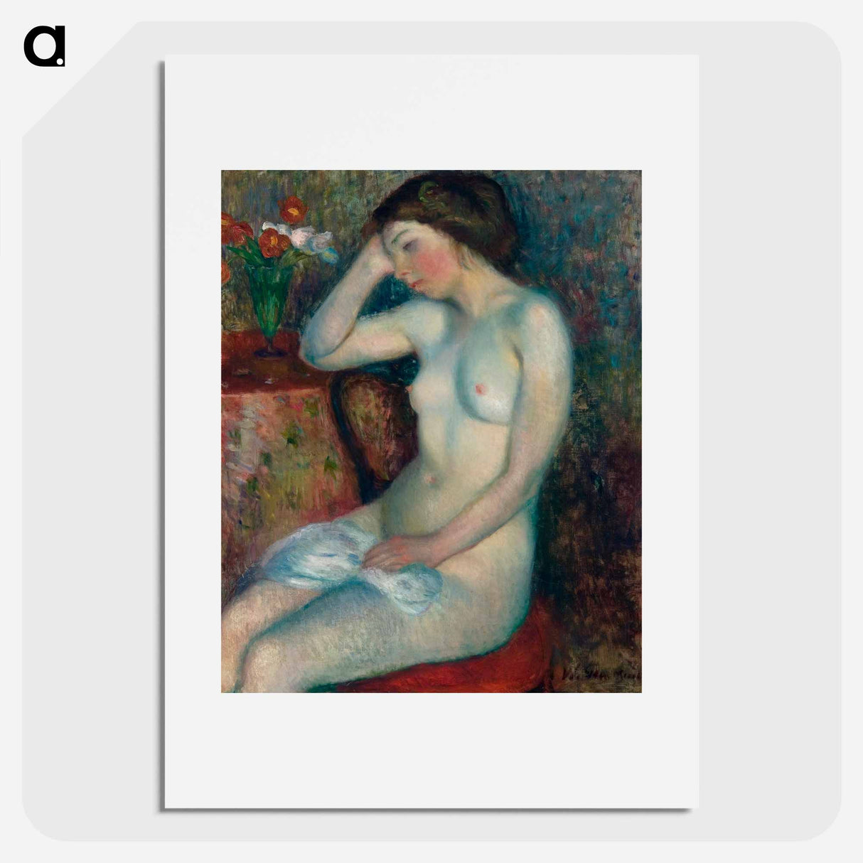 Sleeping Girl - William James Glackens Poster.