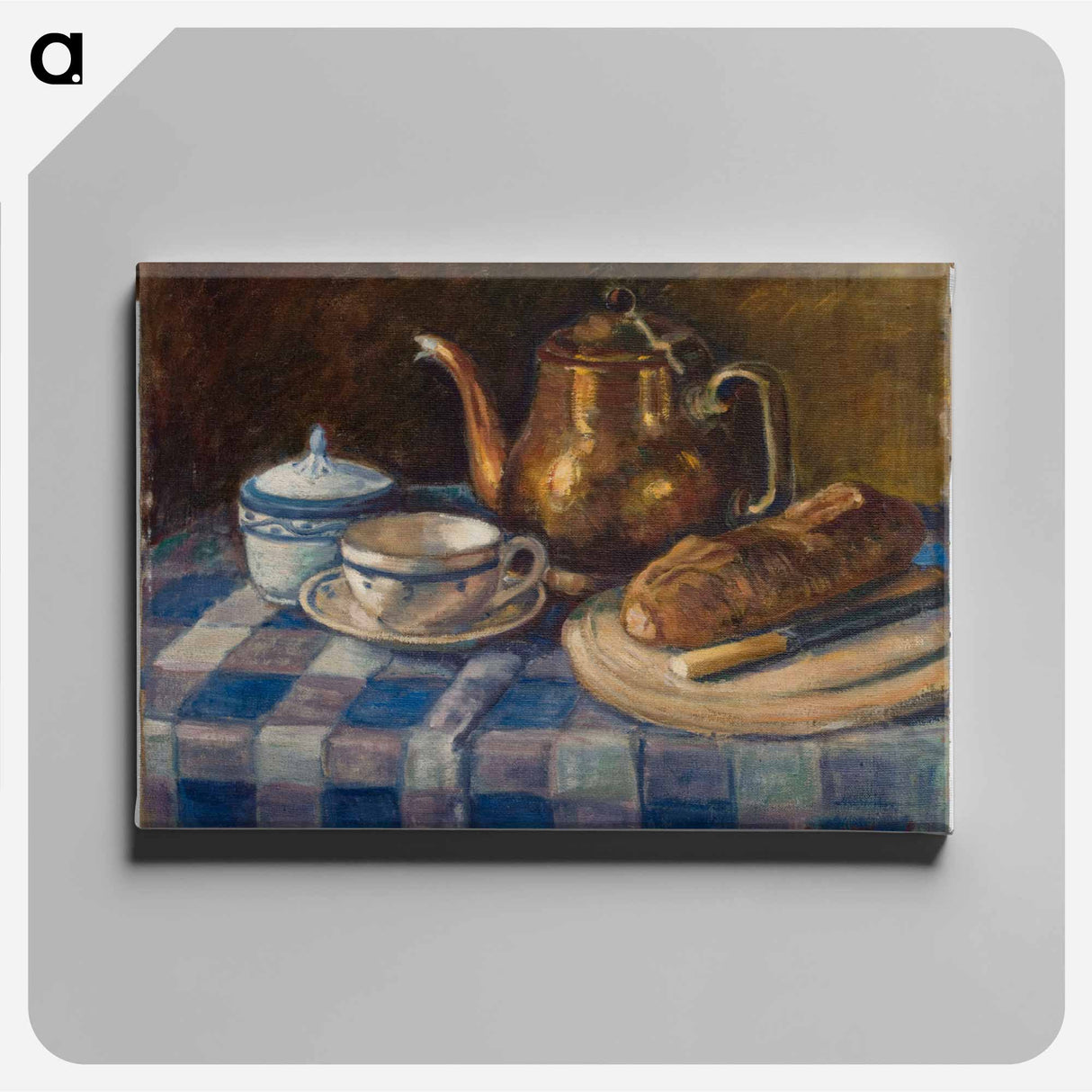 Still life - アルフレッド ウィリアム フィンチ Canvas.