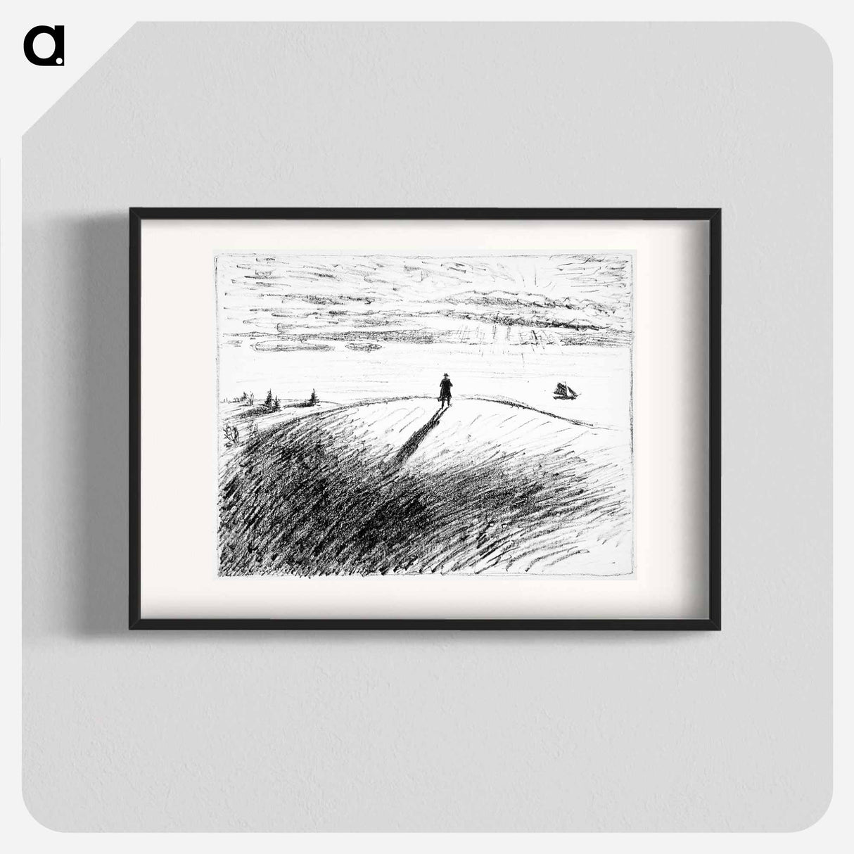 Evening current - エルンスト ハインリヒ バルラッハ Poster.